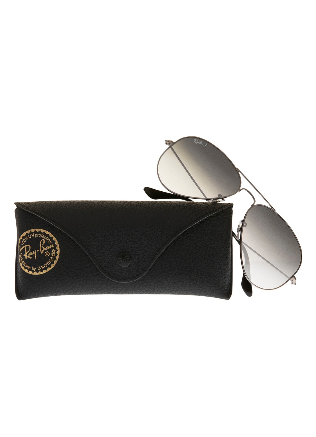 Ray-Ban Aviator Classic zonnebril gepolariseerd RB3025 - detail 2 brons
