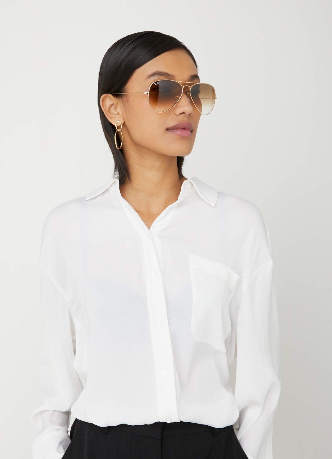 Ray-Ban Aviator Classic zonnebril RB3025 - voorkant 2 goud