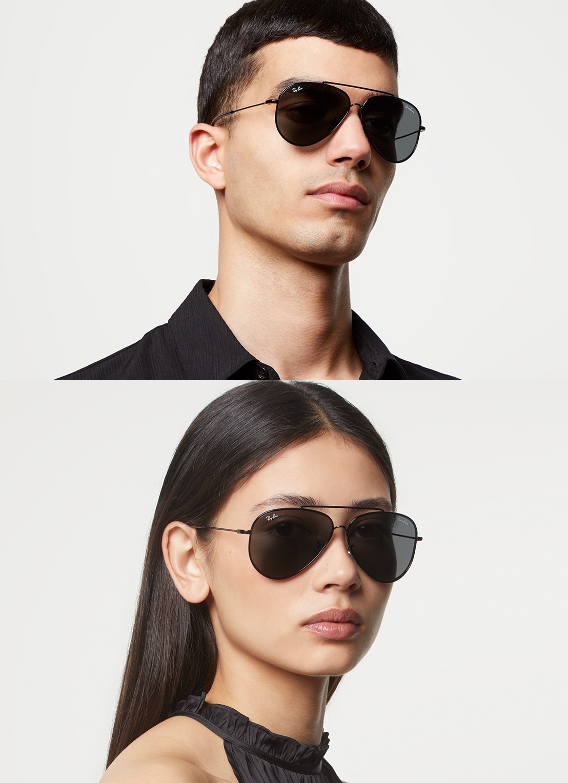 Ray-Ban Aviator Reverse zonnebril RBR0101S • Zwart • de Bijenkorf
