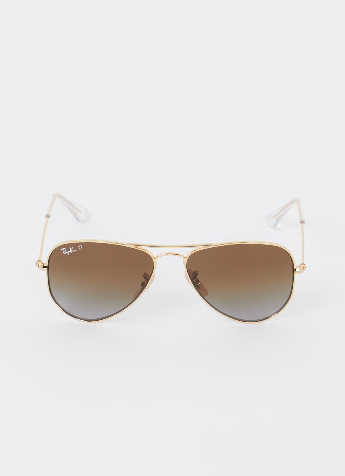 Ray-Ban Aviator zonnebril gepolariseerd RB9506S  - voorkant 2 goud