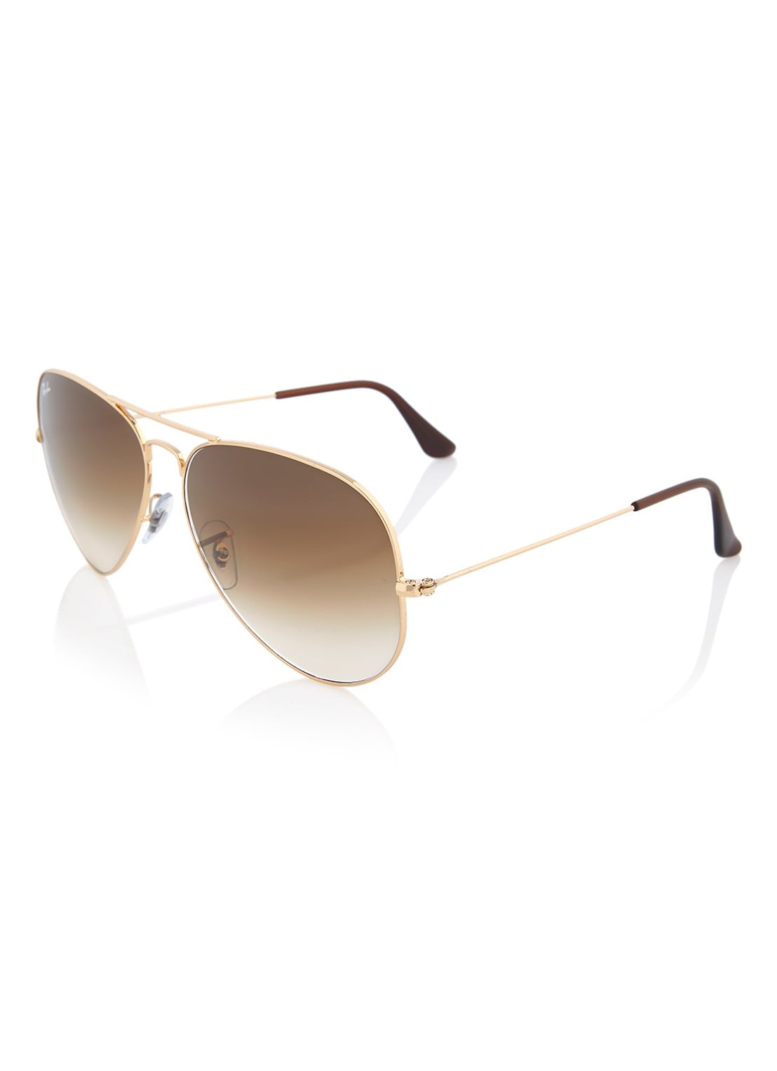 Ray-Ban Aviator zonnebril RB3025 - voorkant lichtbruin