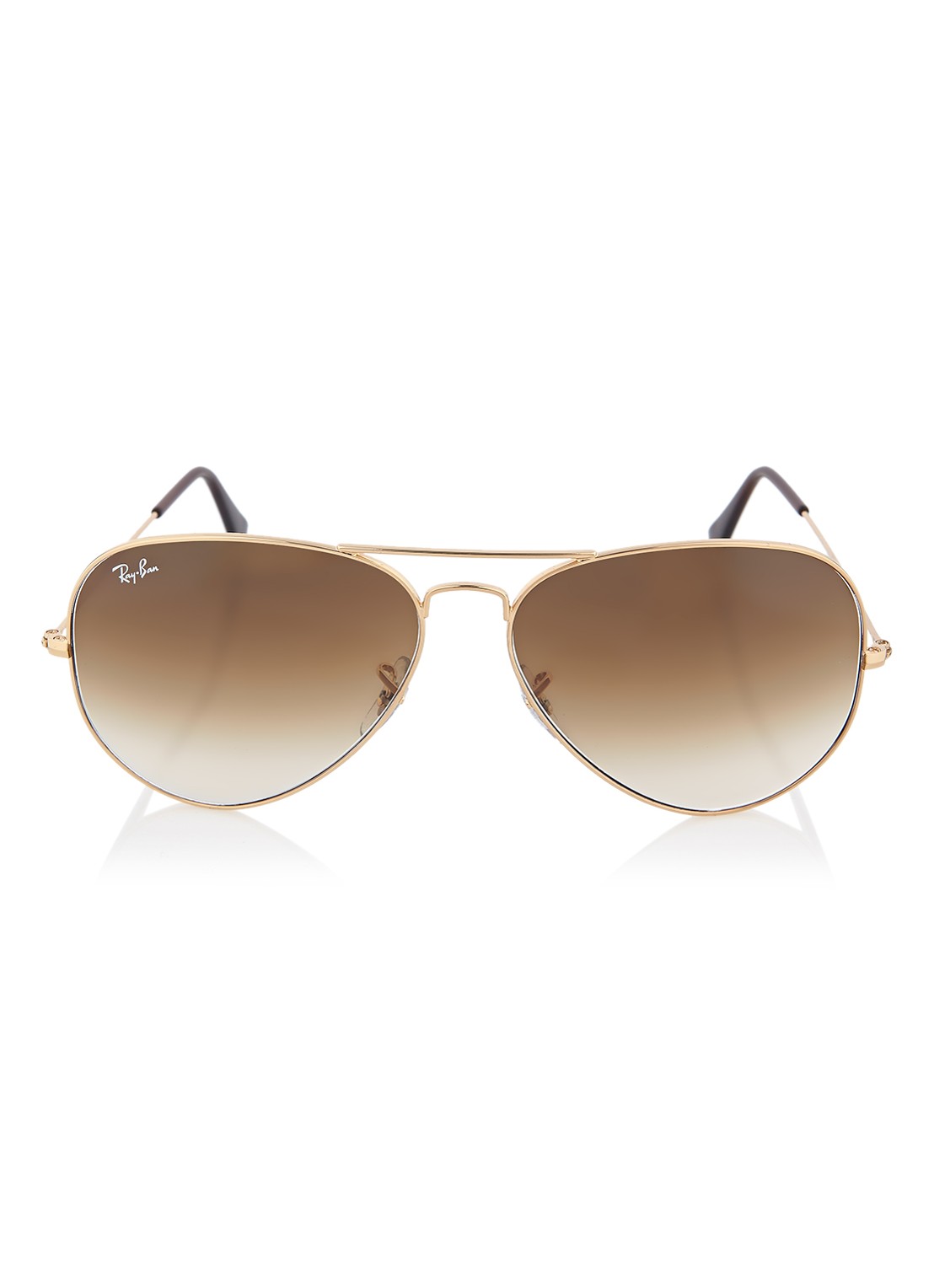 Ray-Ban Aviator zonnebril RB3025 - voorkant 2 lichtbruin