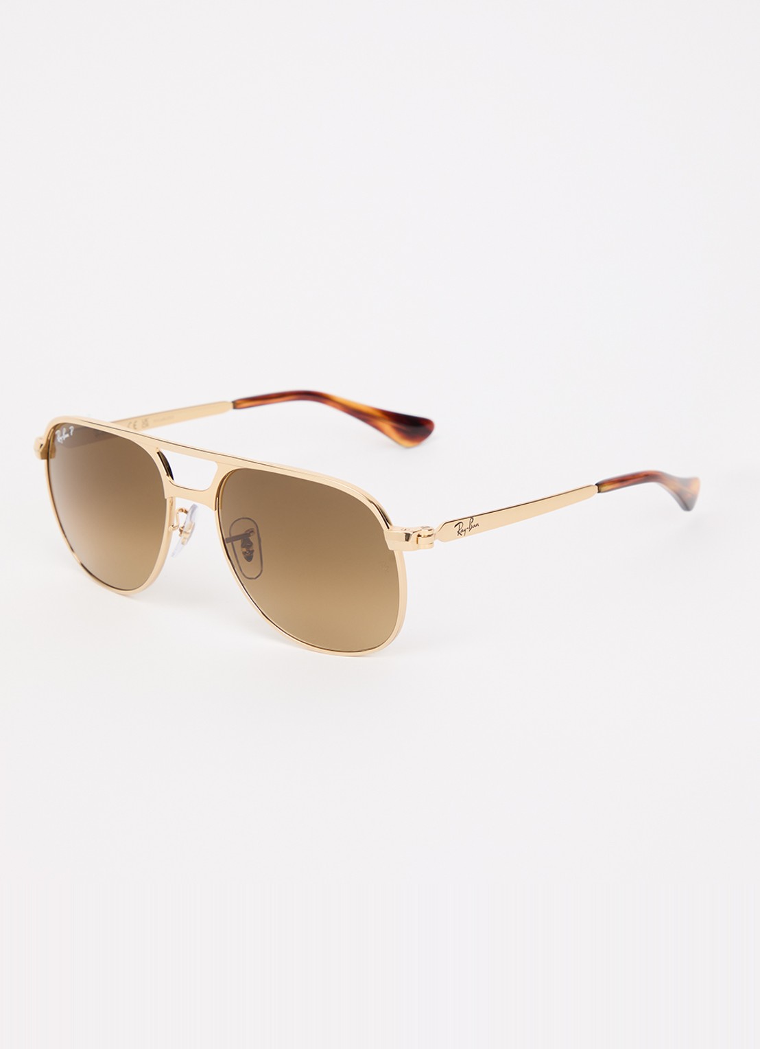 Ray-Ban Bill Max zonnebril RB3793 - voorkant goud