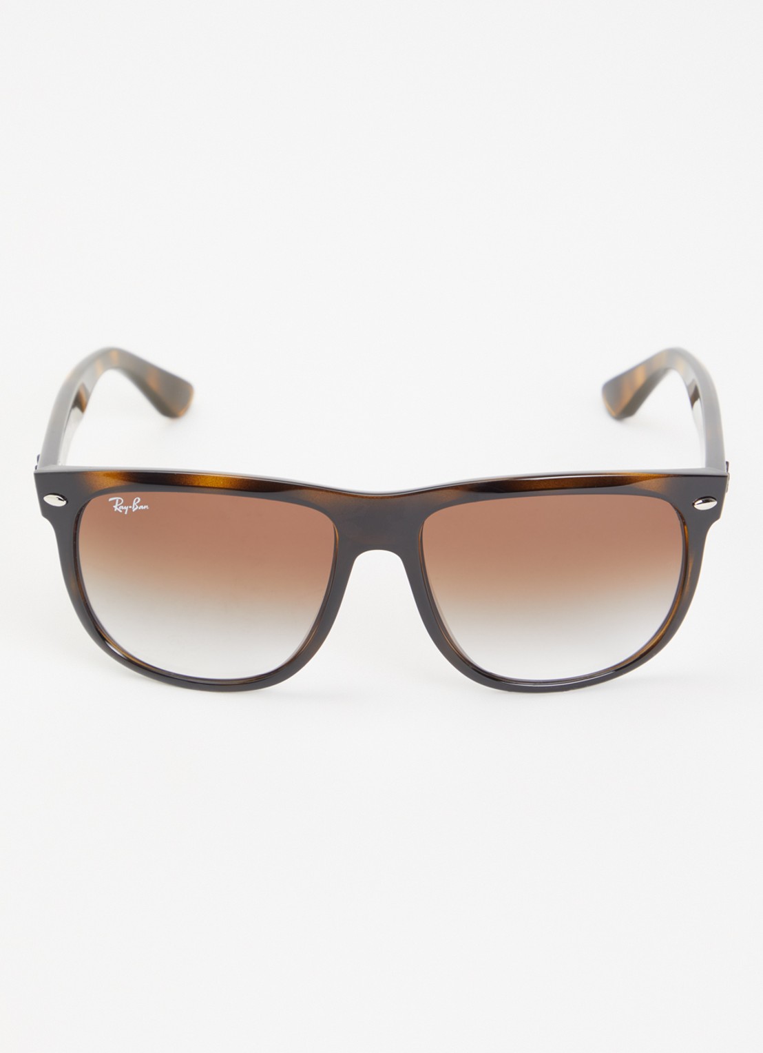 Ray-Ban Boyfriend wayfarer zonnebril RB4147 - detail donkerbruin