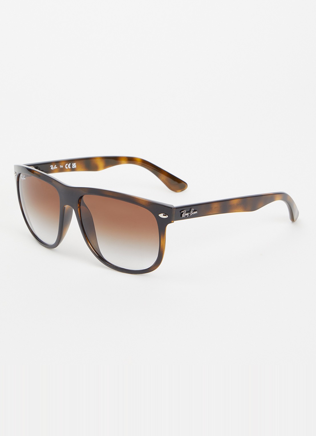 Ray-Ban Boyfriend wayfarer zonnebril RB4147 - voorkant 4 donkerbruin