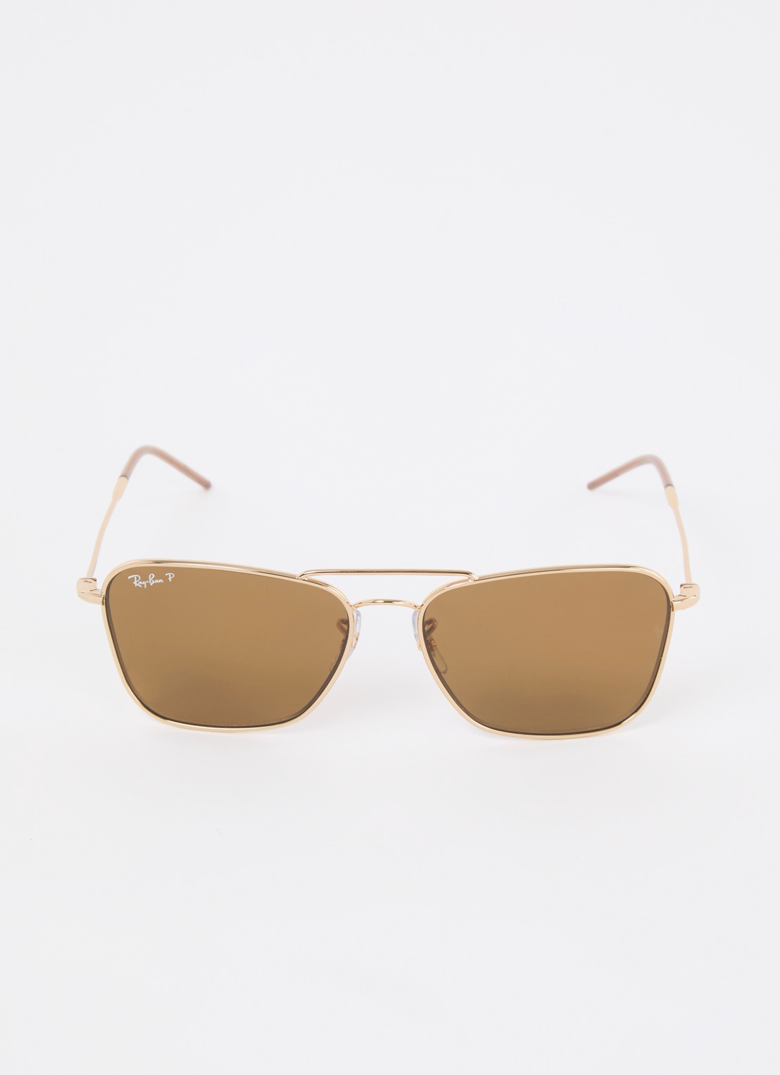 Ray-Ban Caravan Reverse zonnebril gepolariseerd RBR0102S  - detail goud