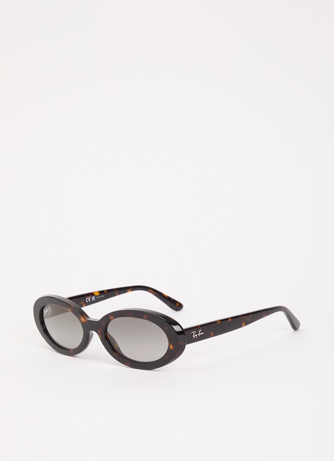 Ray-Ban Cat Eye zonnebril gepolariseerd RB2223 - voorkant 4 donkerbruin