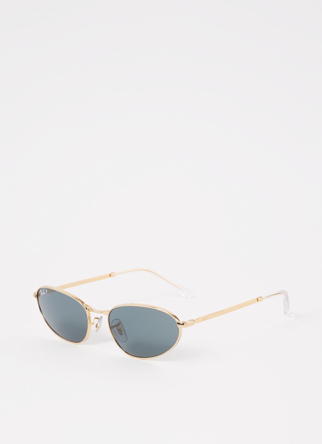 Ray-Ban Cat Eye zonnebril gepolariseerd RB3734 - voorkant 4 goud