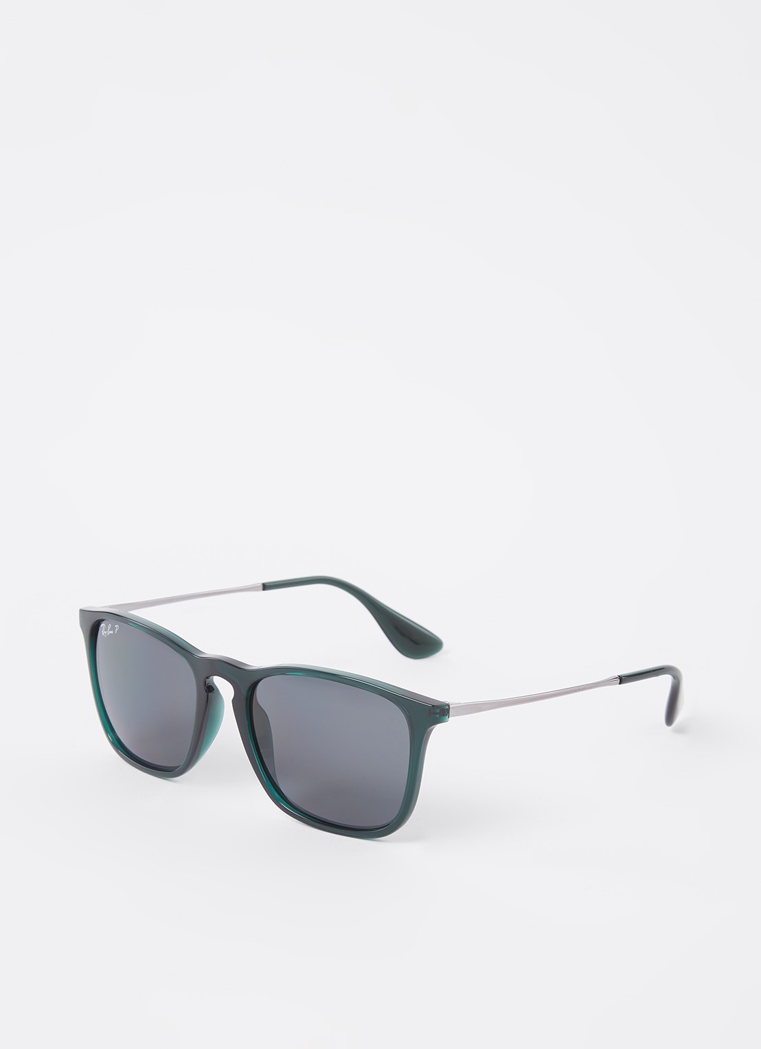 Ray-Ban Chris zonnebril gepolariseerd RB4187  - voorkant 3 donkergroen