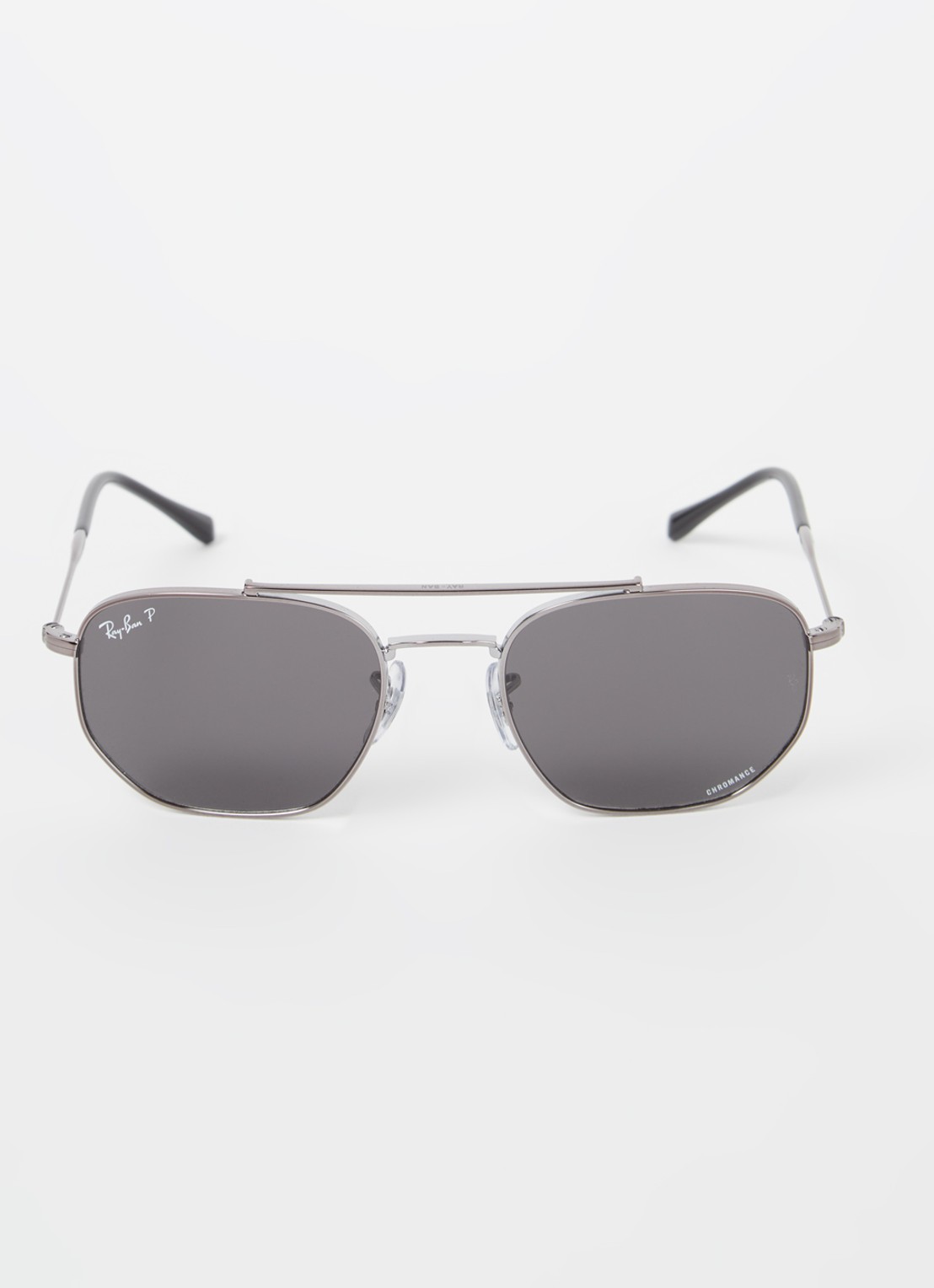 Ray-Ban Chromance zonnebril gepolariseerd RB3707 - detail antraciet
