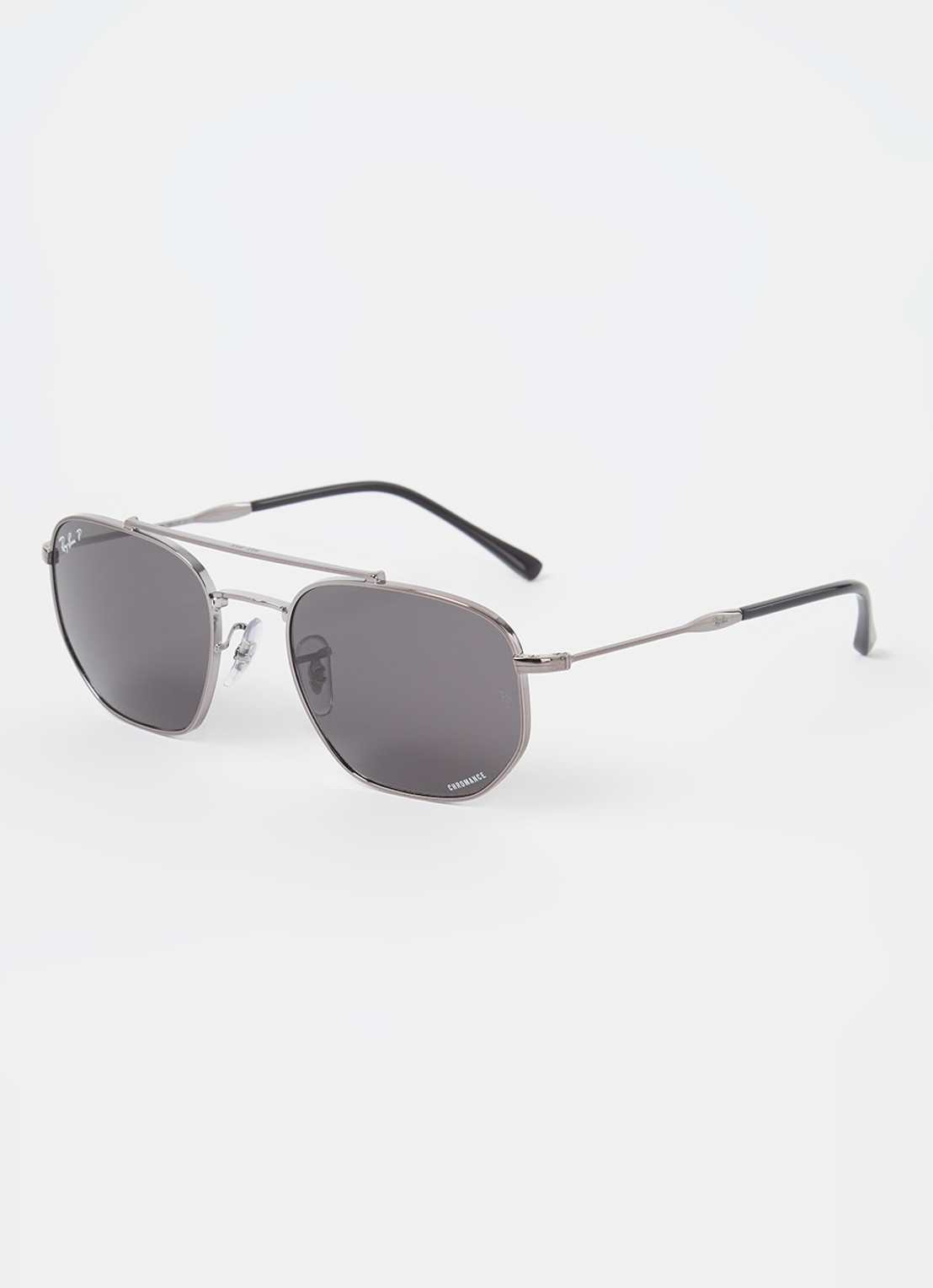 Ray-Ban Chromance zonnebril gepolariseerd RB3707 - voorkant 4 antraciet