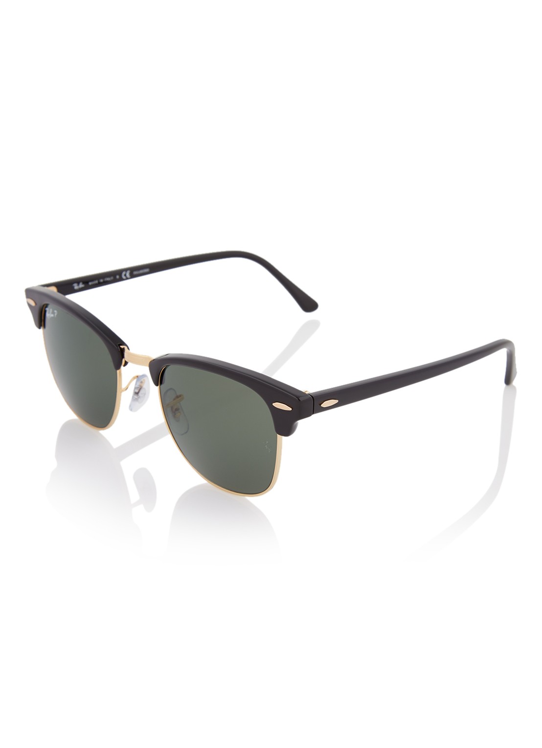 Ray-Ban Clubmaster zonnebril gepolariseerd RB3016 - voorkant 3 zwart