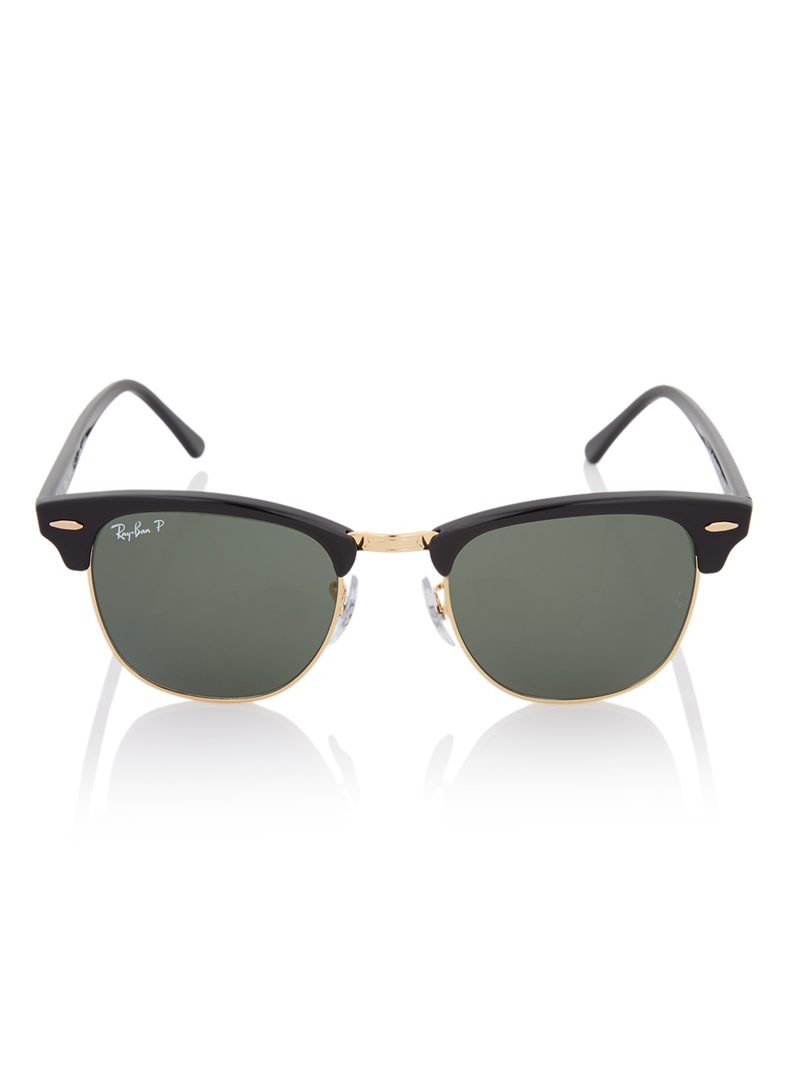 Ray-Ban Clubmaster zonnebril gepolariseerd RB3016 - voorkant 4 zwart