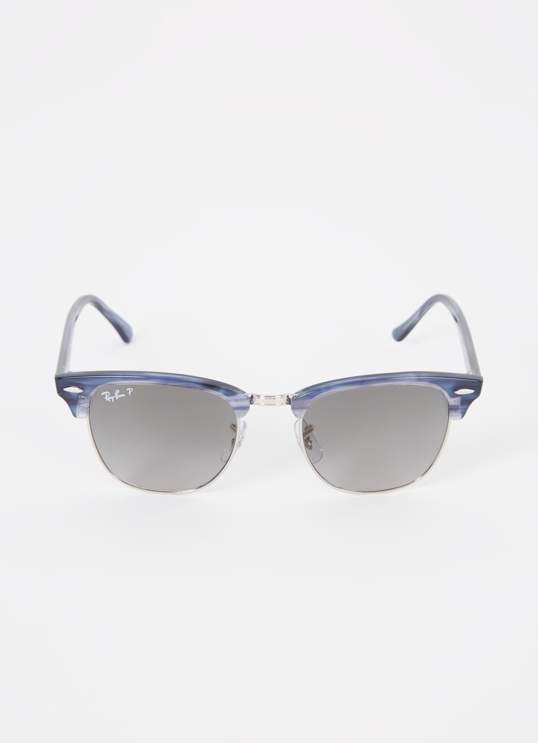 Ray-Ban Clubmaster zonnebril gepolariseerd RB3016 - detail 2 donkerblauw