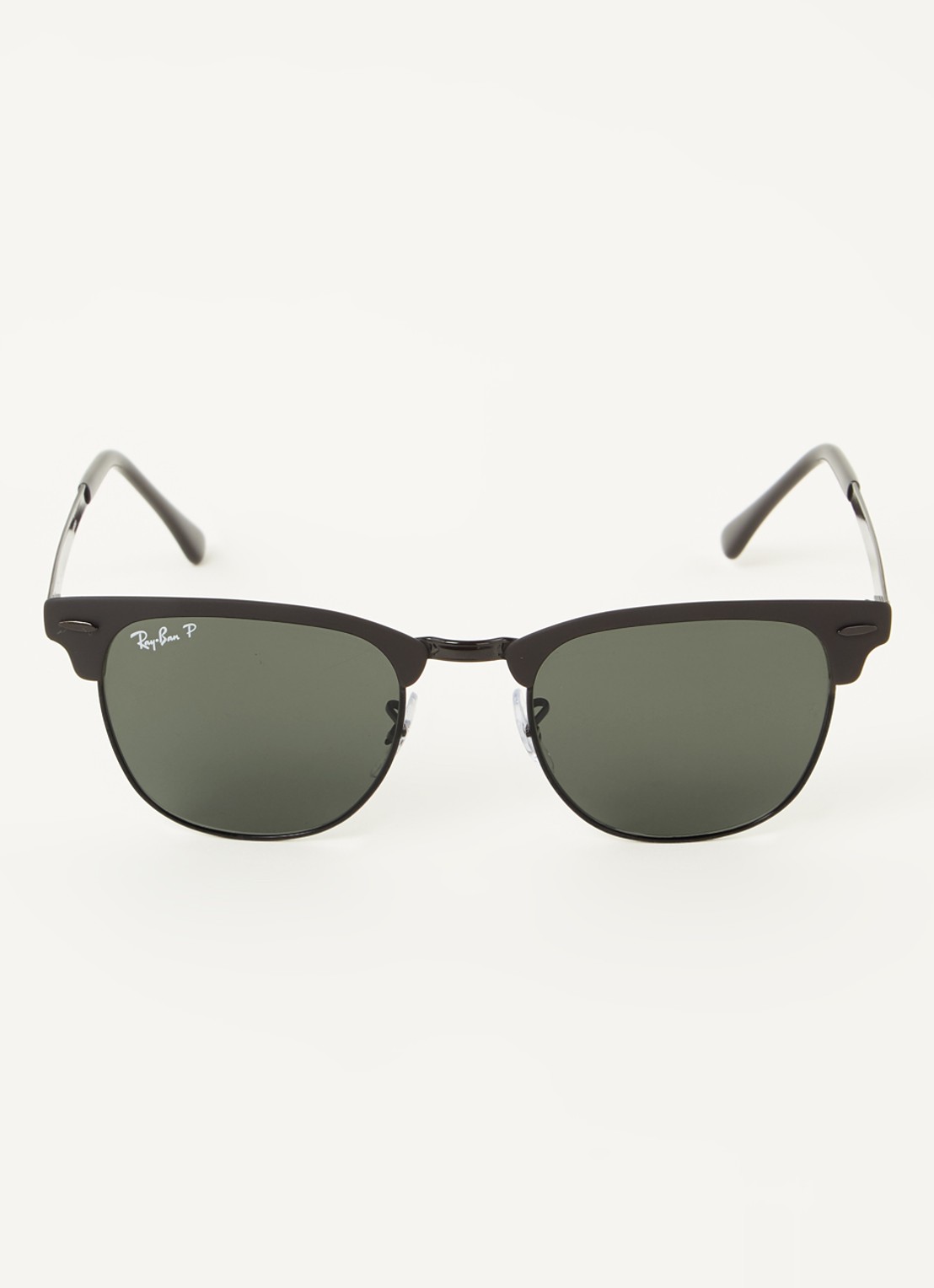 Ray-Ban Clubmaster zonnebril gepolariseerd RB3716 - voorkant 4 zwart