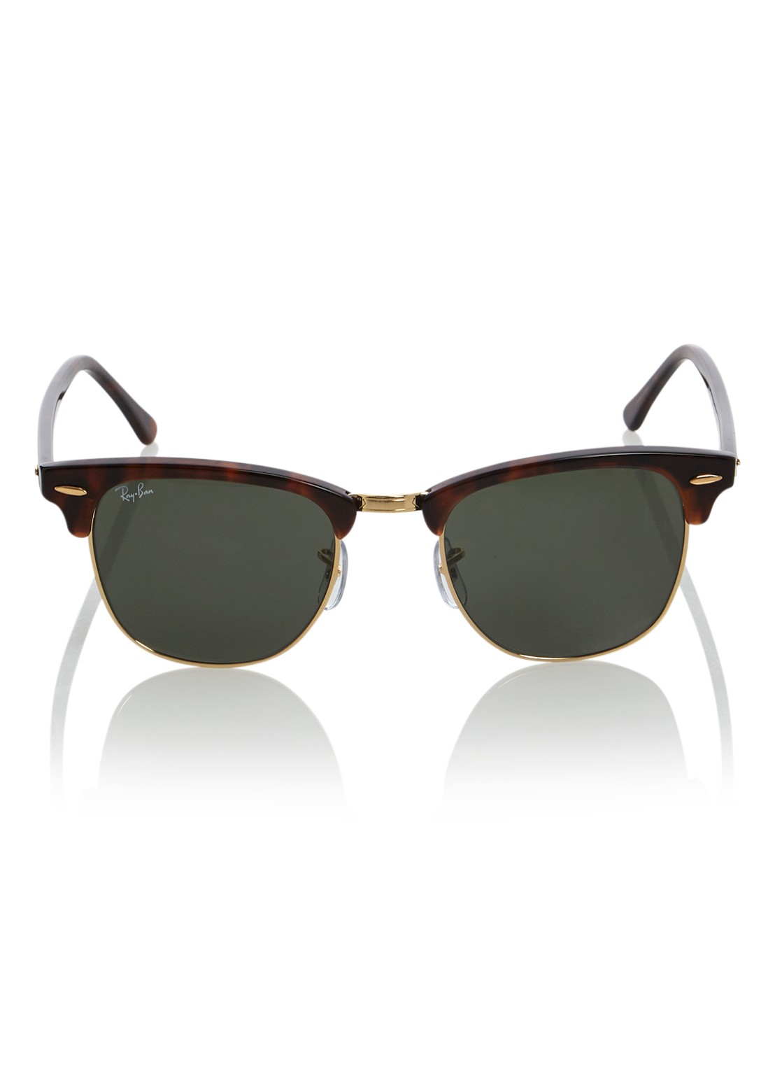 Ray-Ban Clubmaster zonnebril RB3016 - detail 3 oranjebruin