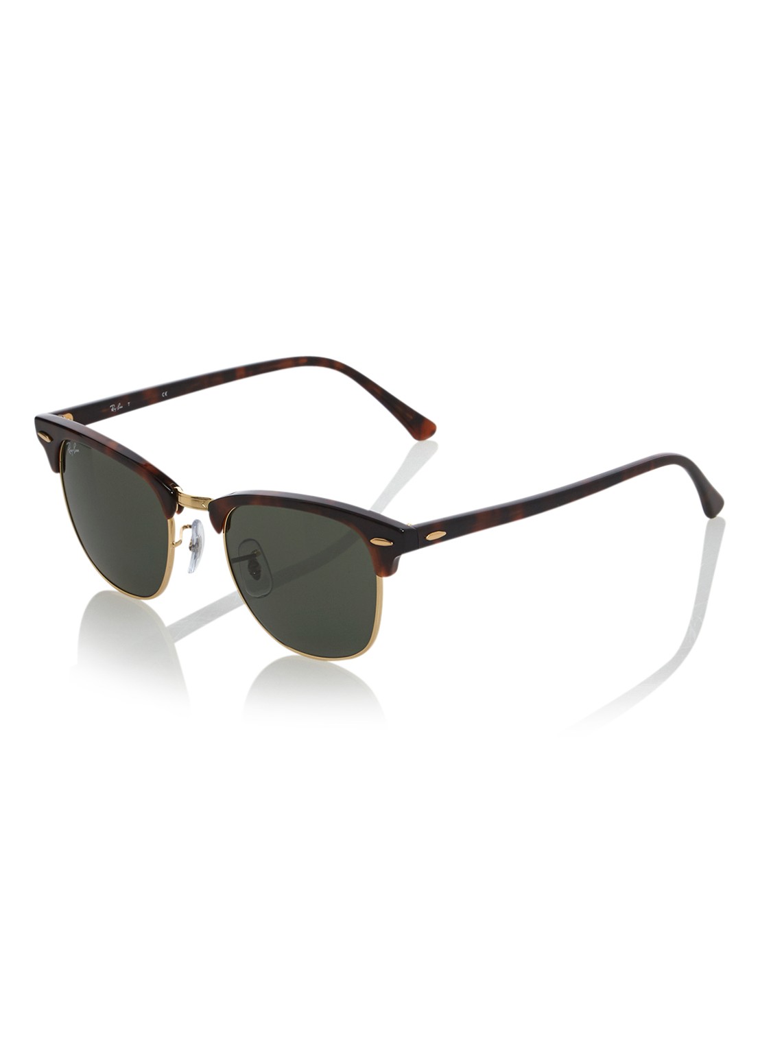 Ray-Ban Clubmaster zonnebril RB3016 - voorkant oranjebruin