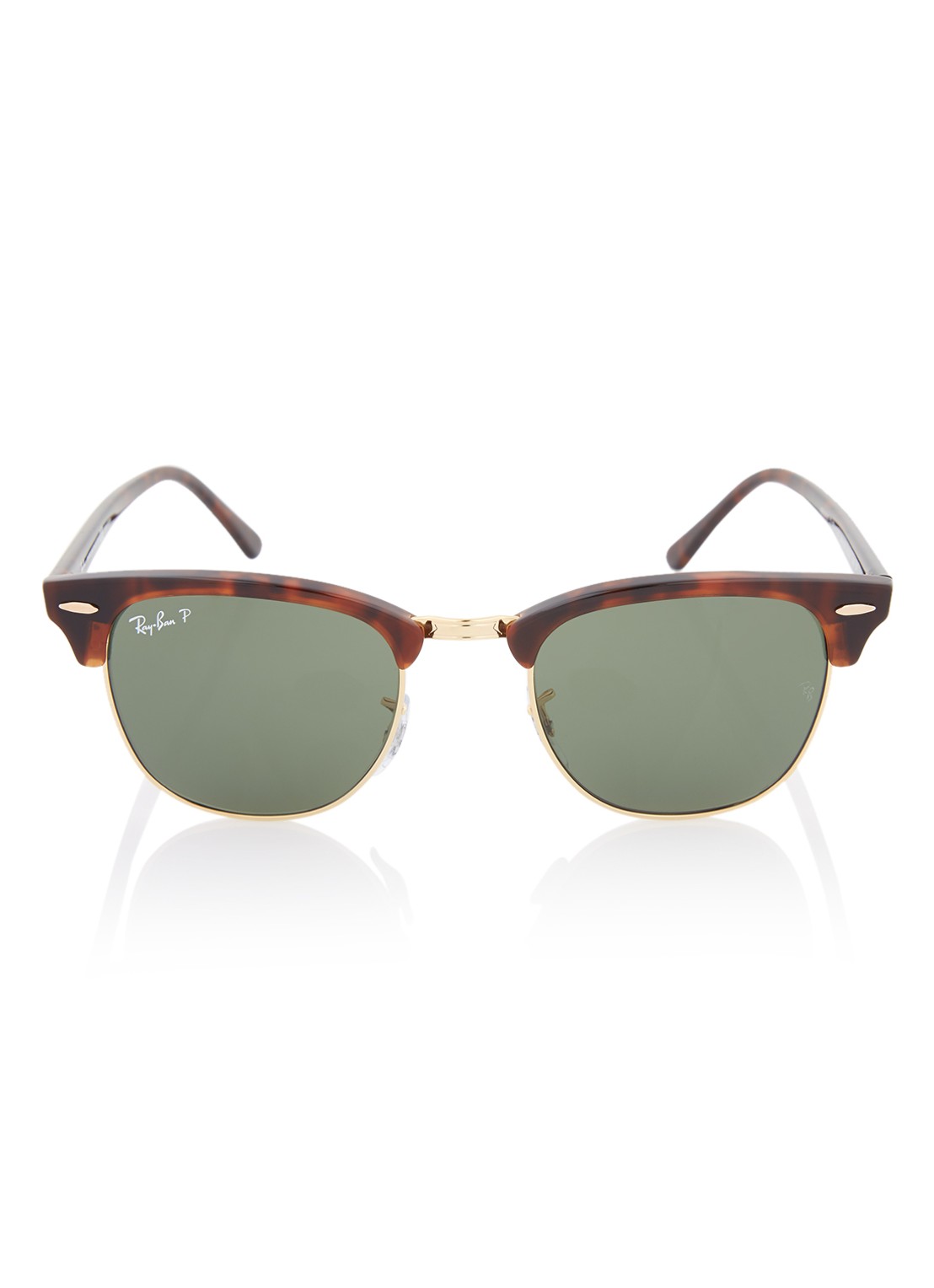 Ray-Ban Clubmaster zonnebril RB3016 - voorkant 4 bruin