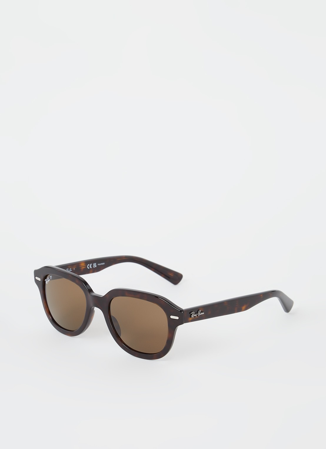 Ray-Ban Erik zonnebril gepolariseerd RB4398  - voorkant 4 lichtbruin