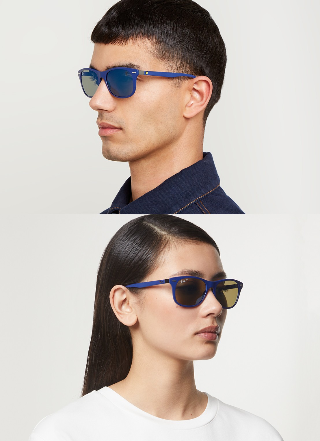 Ray-Ban Ferrari zonnebril RB4607M - voorkant 2 royalblauw
