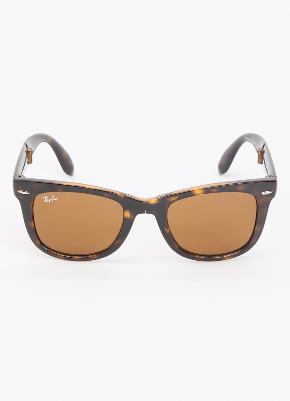 Ray-Ban Folding classic wayfarer zonnebril RB4105  - detail bruin
