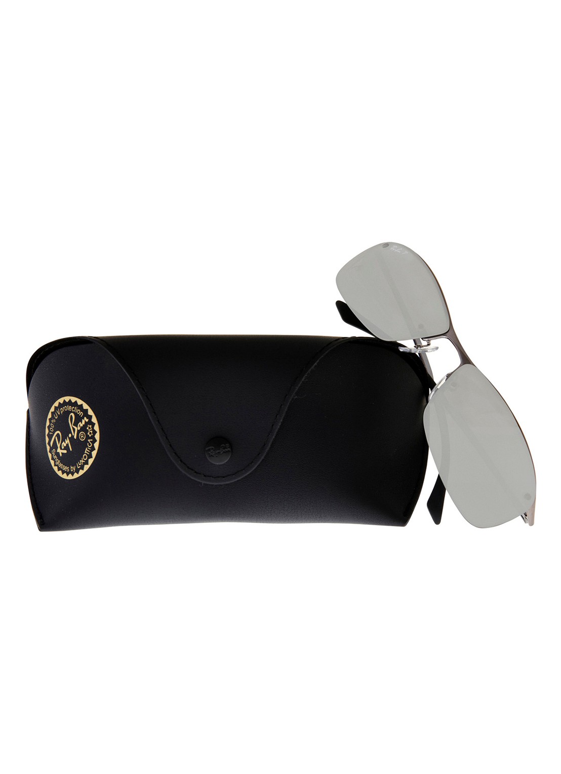 Ray-Ban Herenzonnebril Gepolariseerd RB3183 - detail 2 zilver