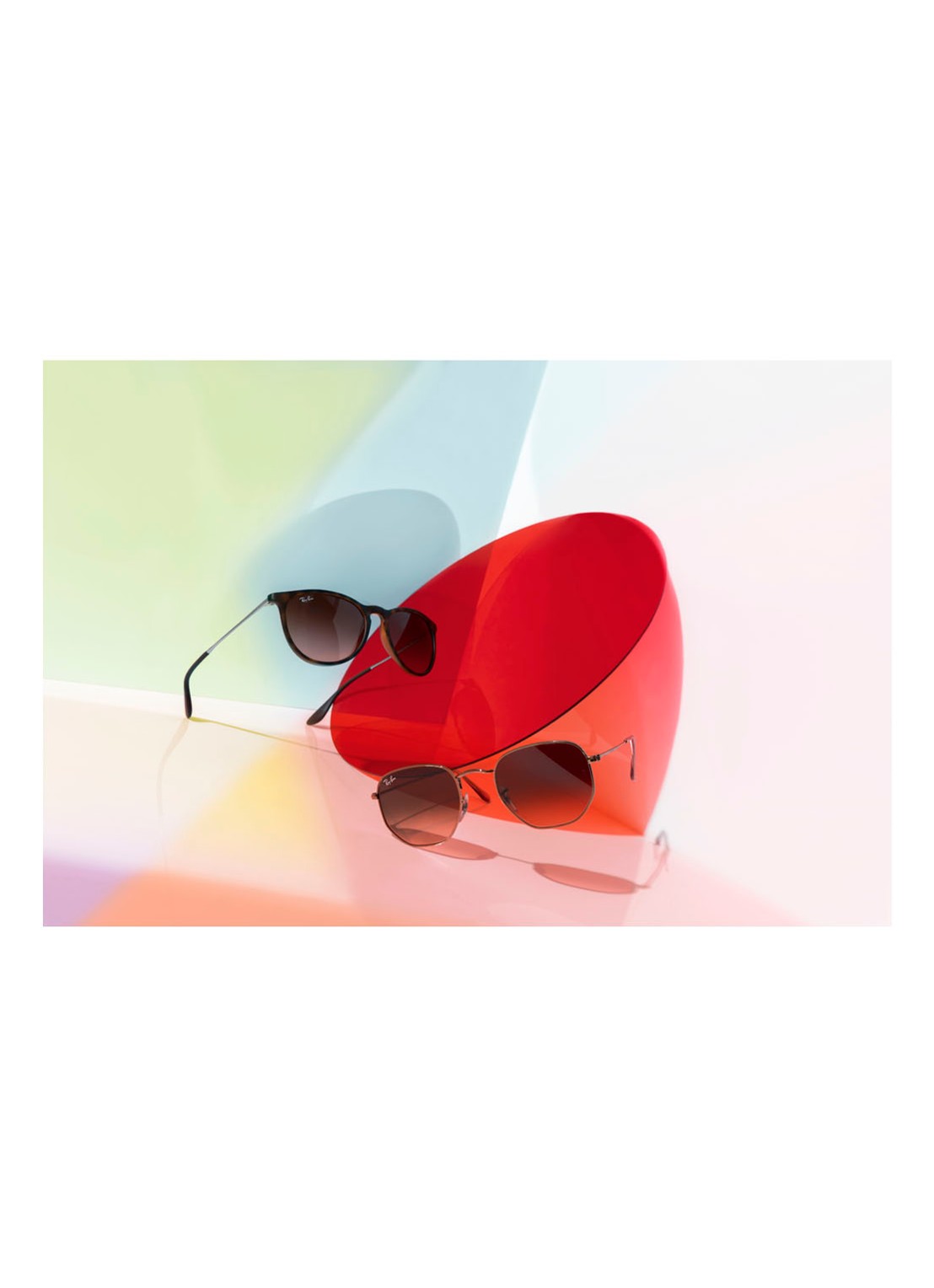 Ray-Ban Hexagonal Flat zonnebril gepolariseerd RB3548N - detail 4 goud