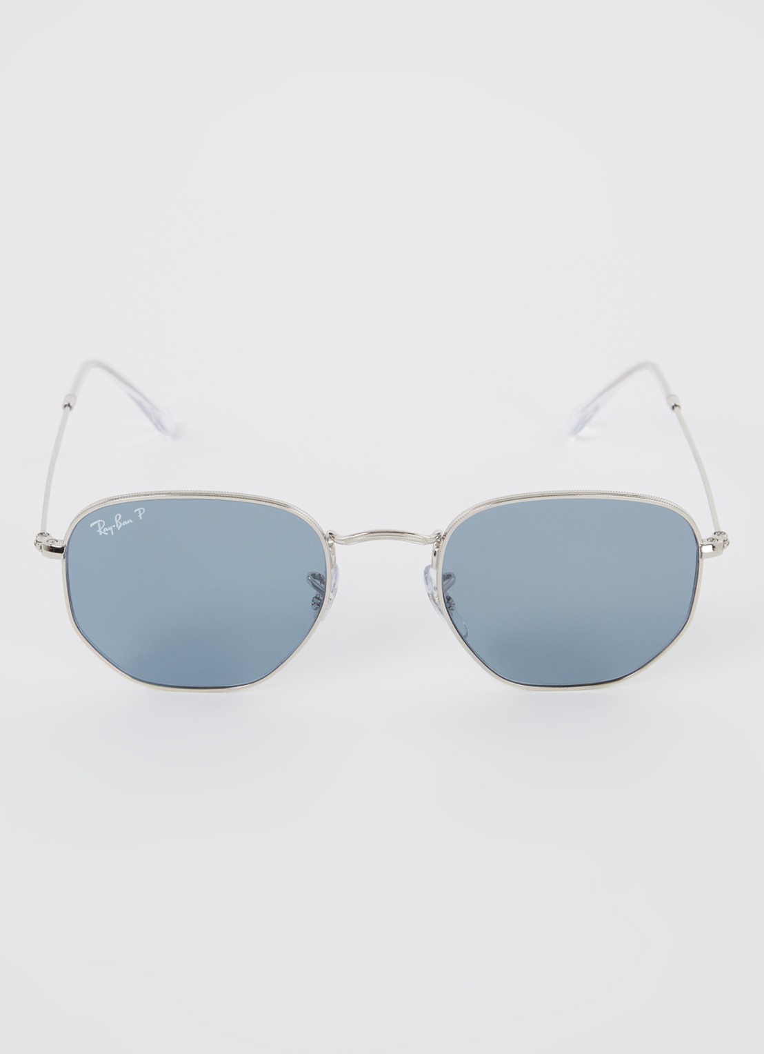Ray-Ban Hexagonal zonnebril gepolariseerd RB3548N - detail 3 zilver