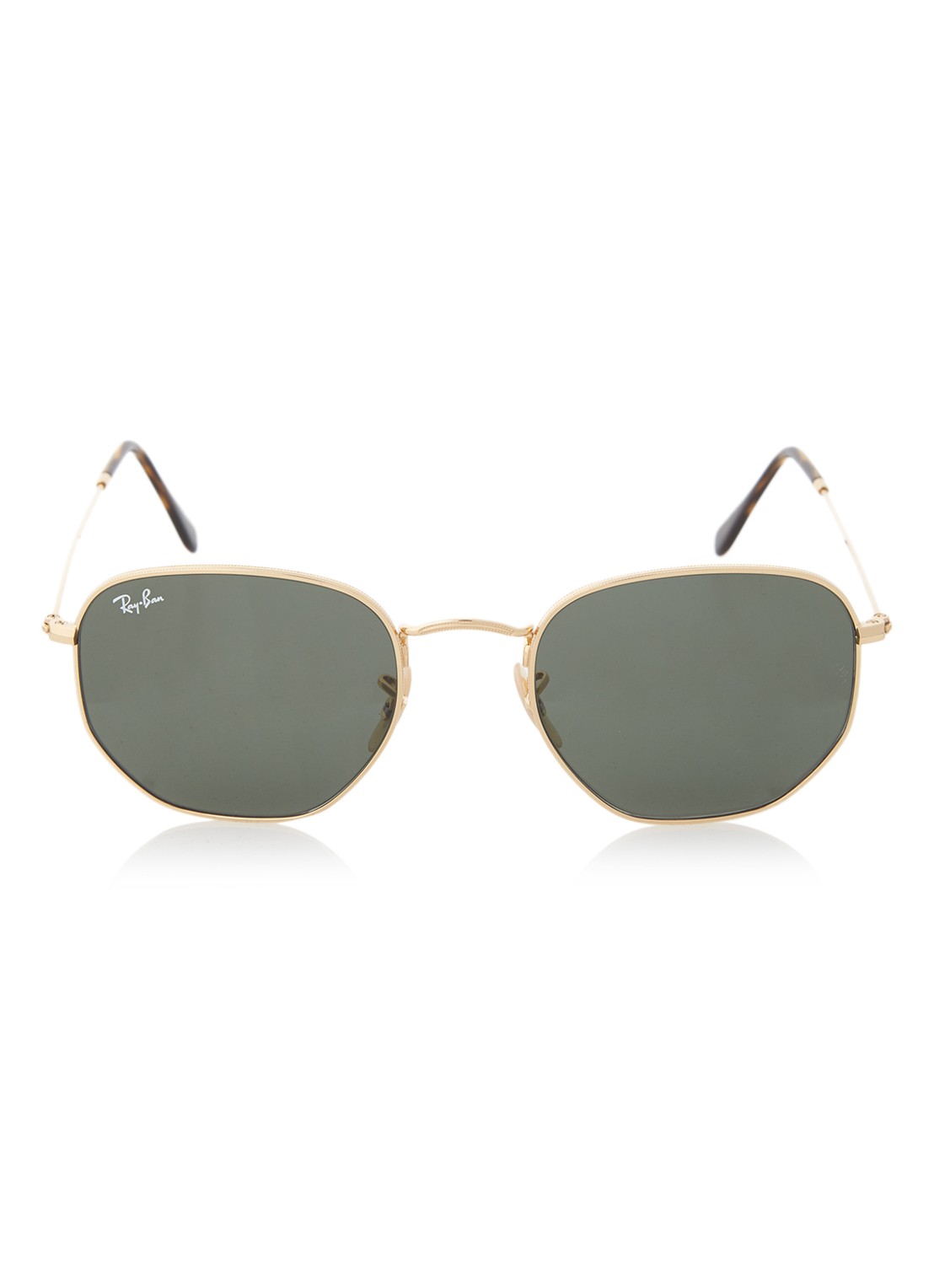 Ray-Ban Hexagonal zonnebril RB3548N  - voorkant 4 goud