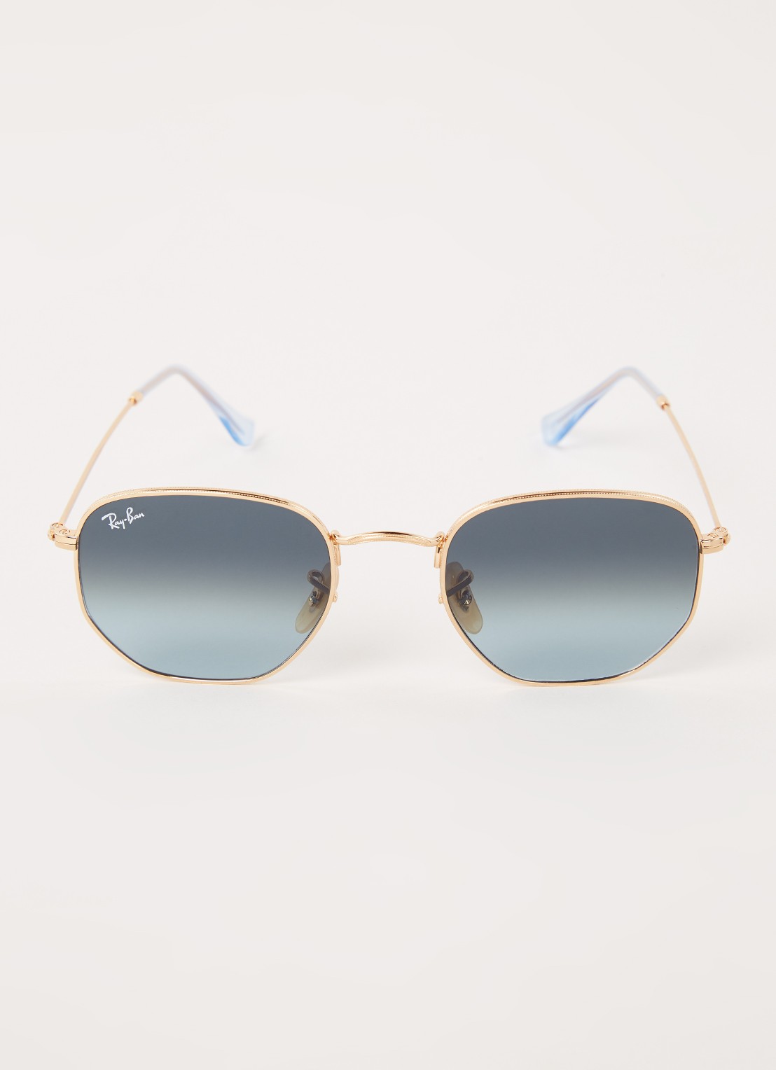 Ray-Ban Hexagonal zonnebril RB3548N - voorkant 4 goud
