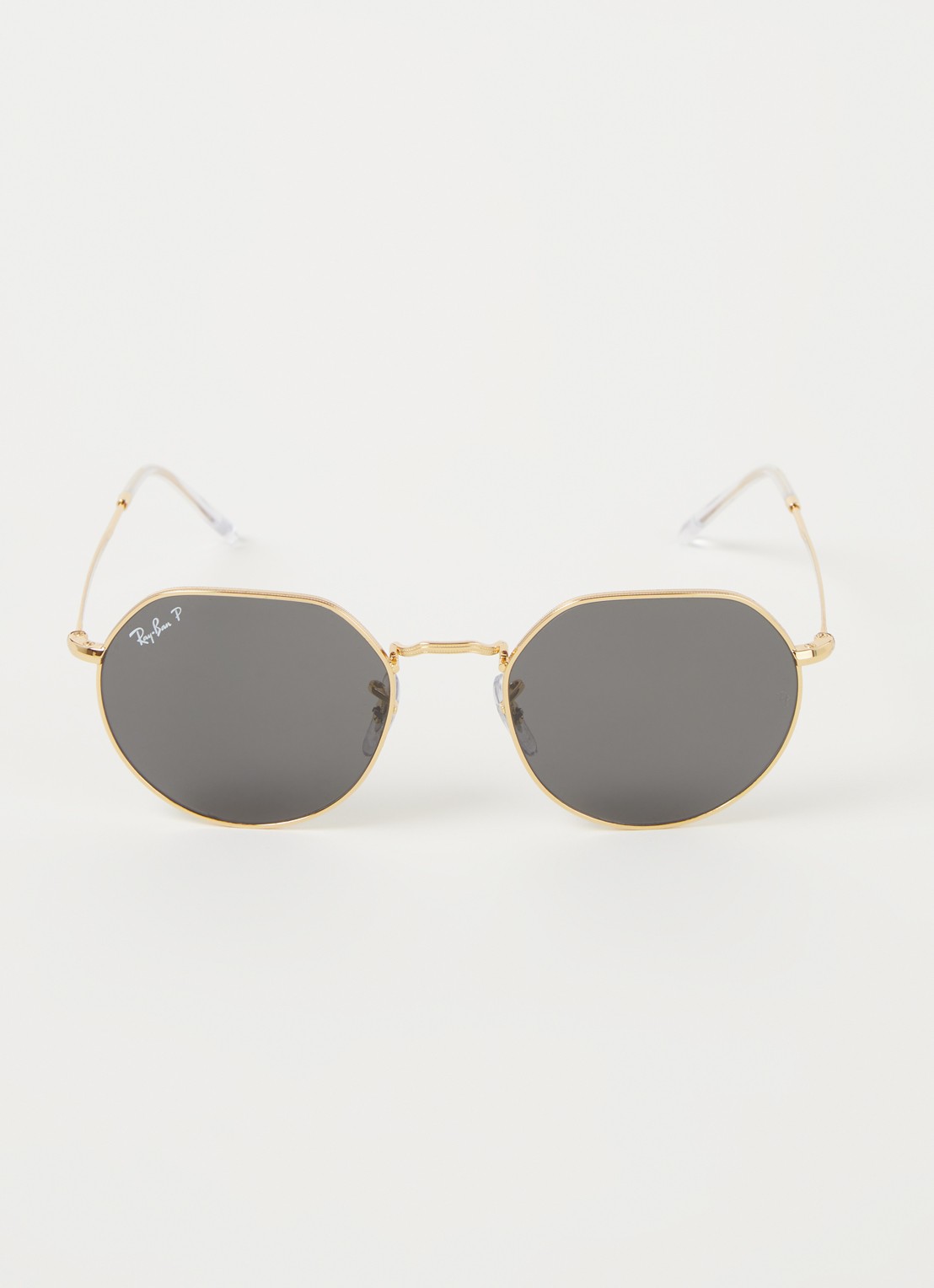 Ray-Ban Jack zonnebril gepolariseerd RB3565 - voorkant 4 goud