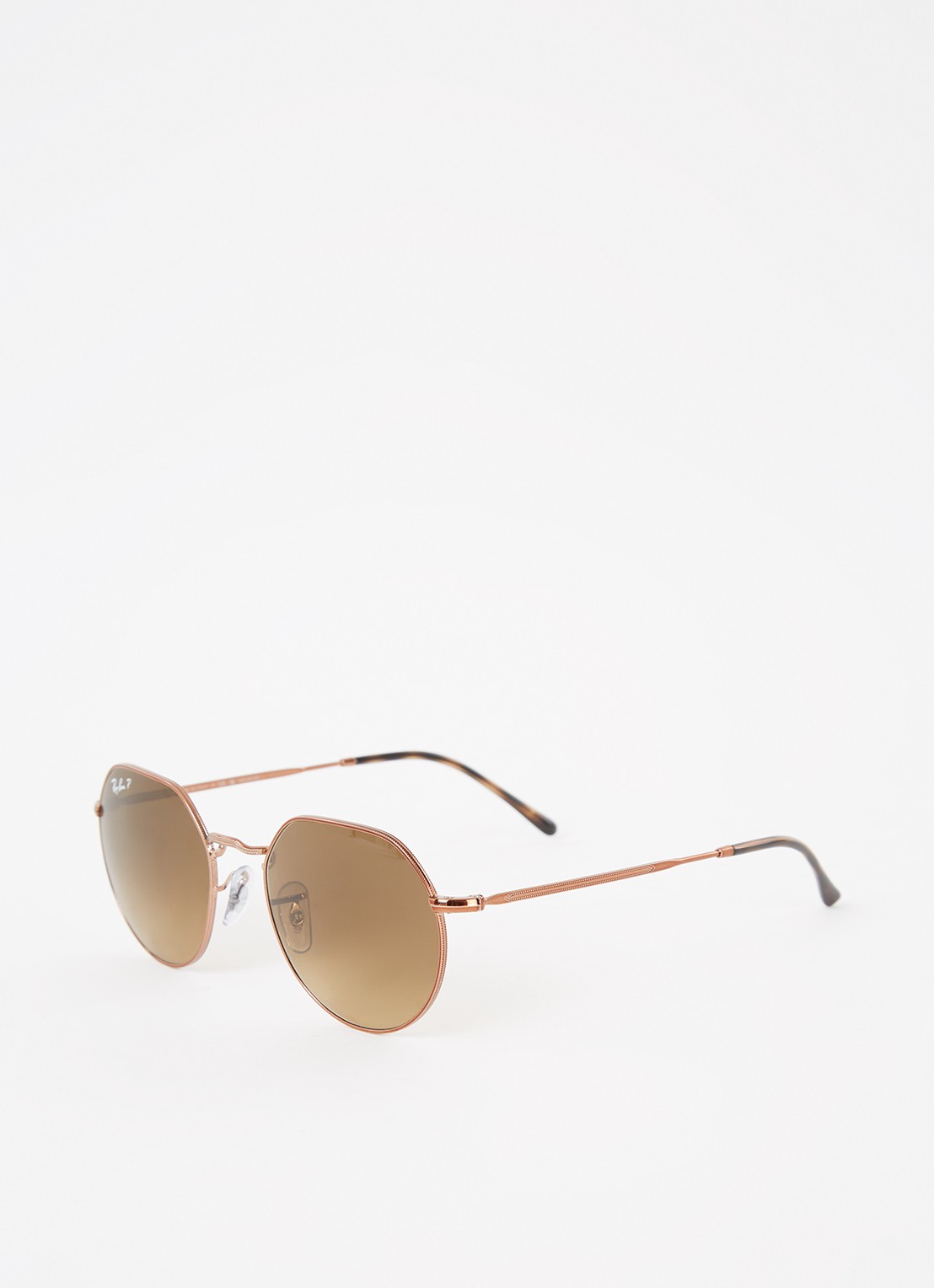 Ray-Ban Jack zonnebril gepolariseerd RB3565 - voorkant koper