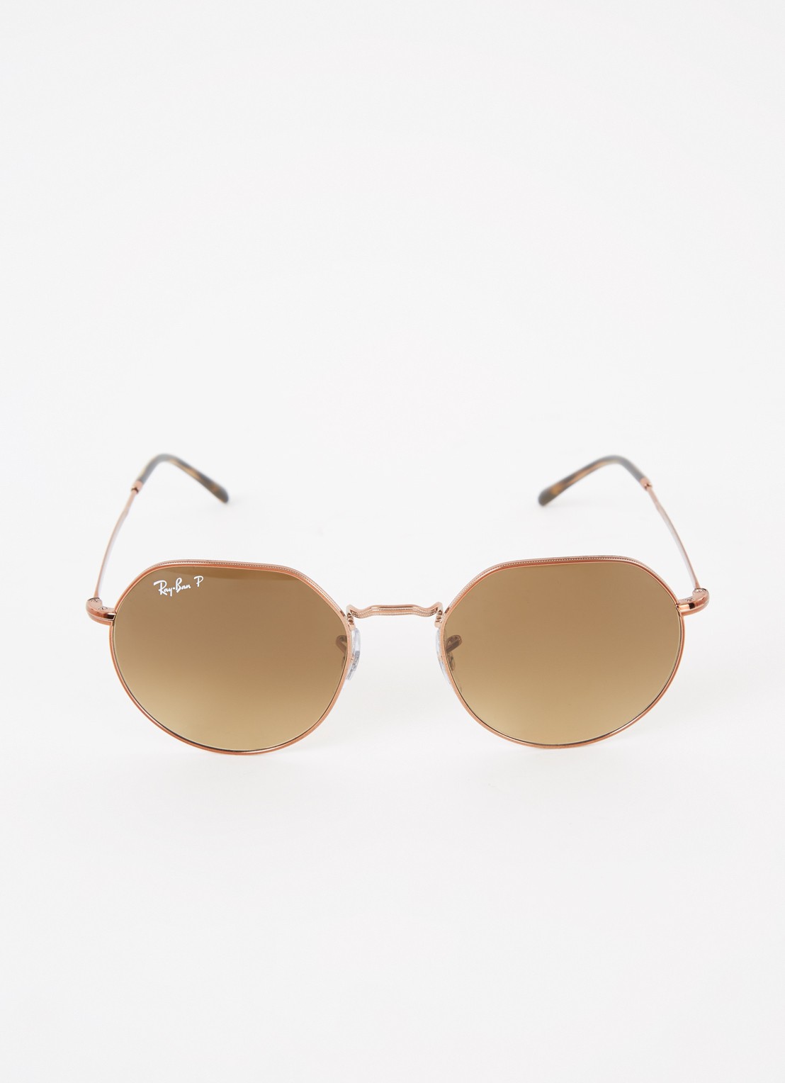 Ray-Ban Jack zonnebril gepolariseerd RB3565 - voorkant 2 koper