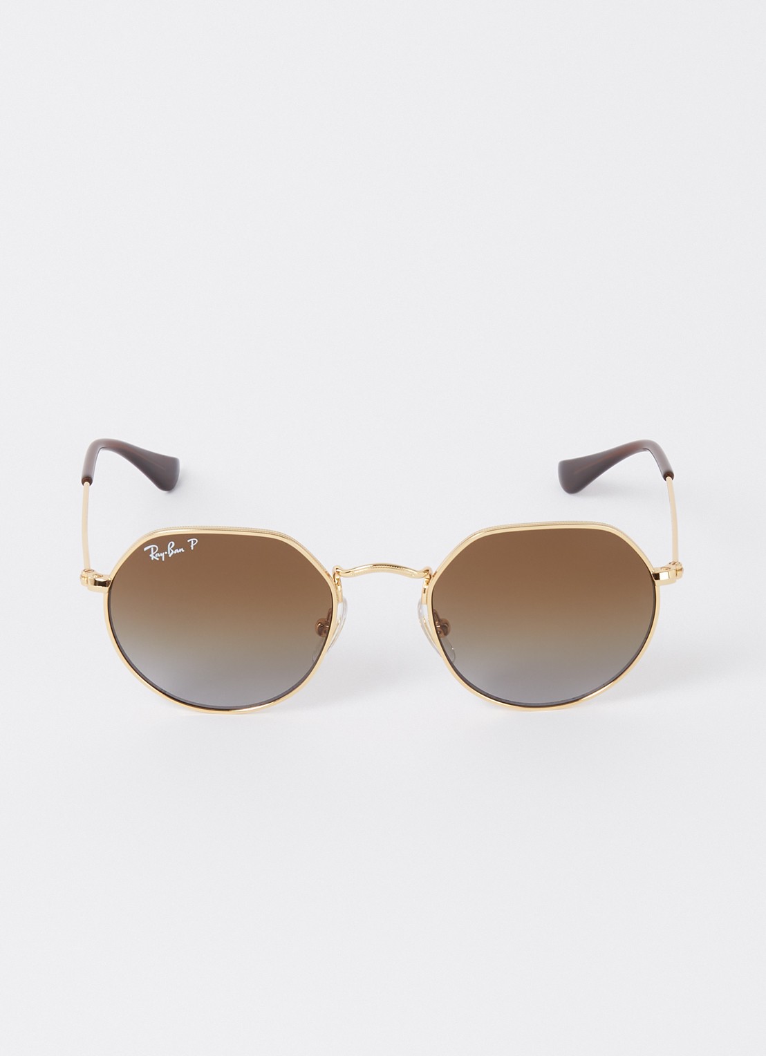 Ray-Ban Jack zonnebril gepolariseerd RB9565S  - voorkant 2 goud