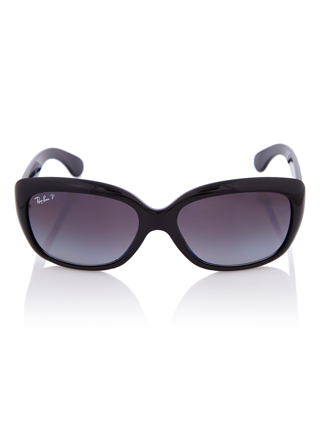 Ray-Ban Jackie Ohh zonnebril gepolariseerd RB4101  - voorkant 4 zwart