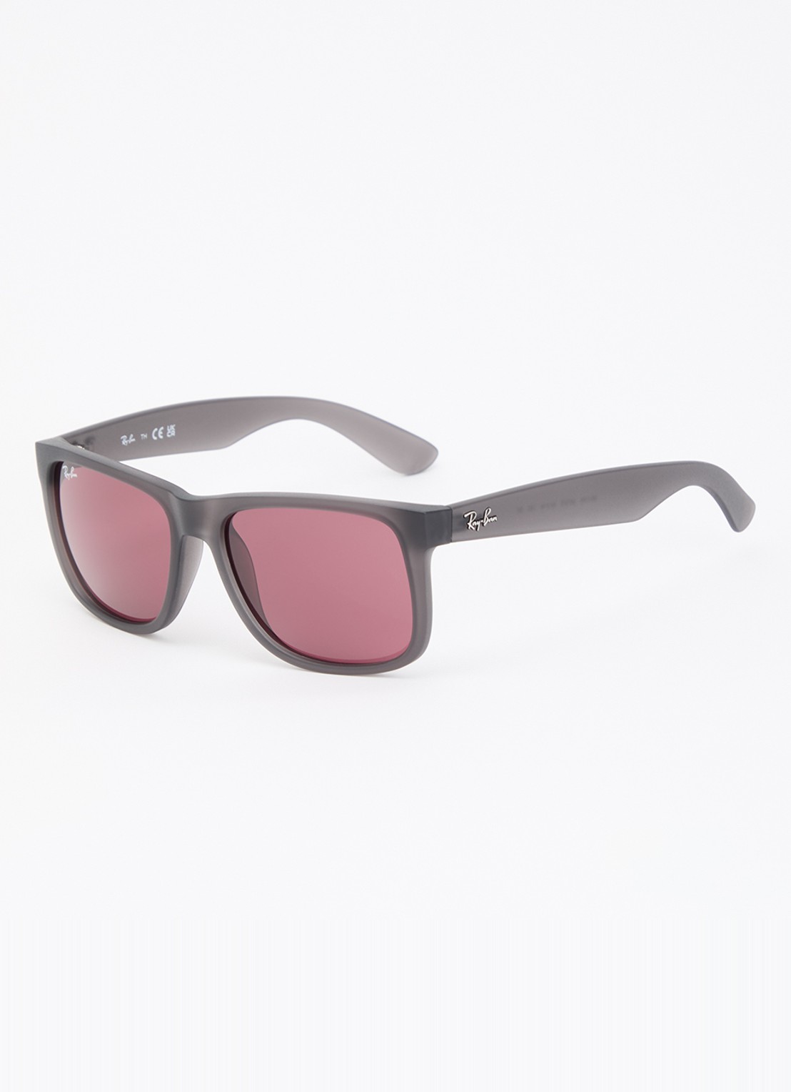 Ray-Ban Justin Classis wayfarer zonnebril RB4165  - voorkant 4 donkergrijs