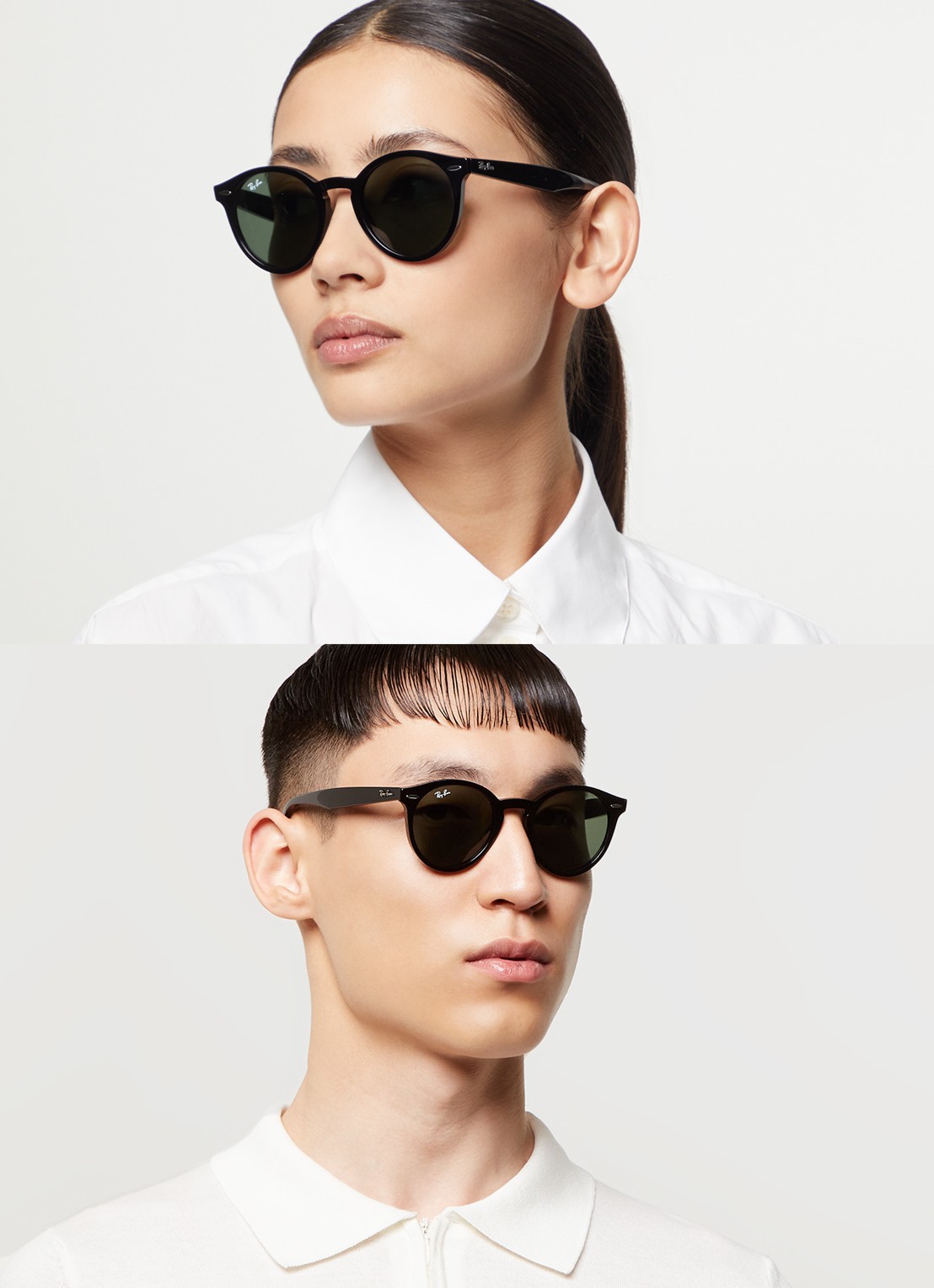 Ray-Ban Larry zonnebril RB7680S - voorkant 2 zwart