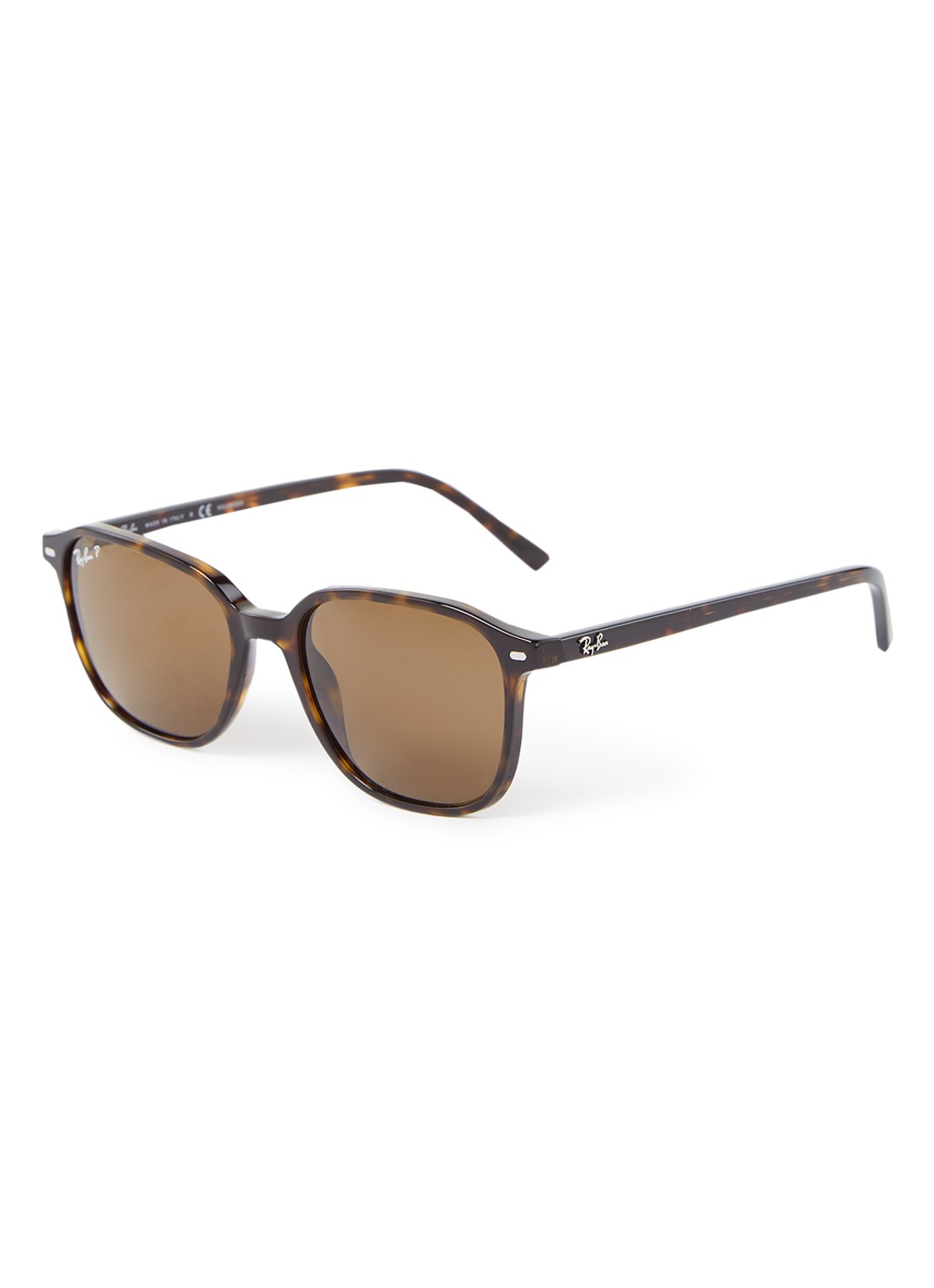 Ray-Ban Leonard zonnebril gepolariseerd RB2193 - voorkant donkerbruin