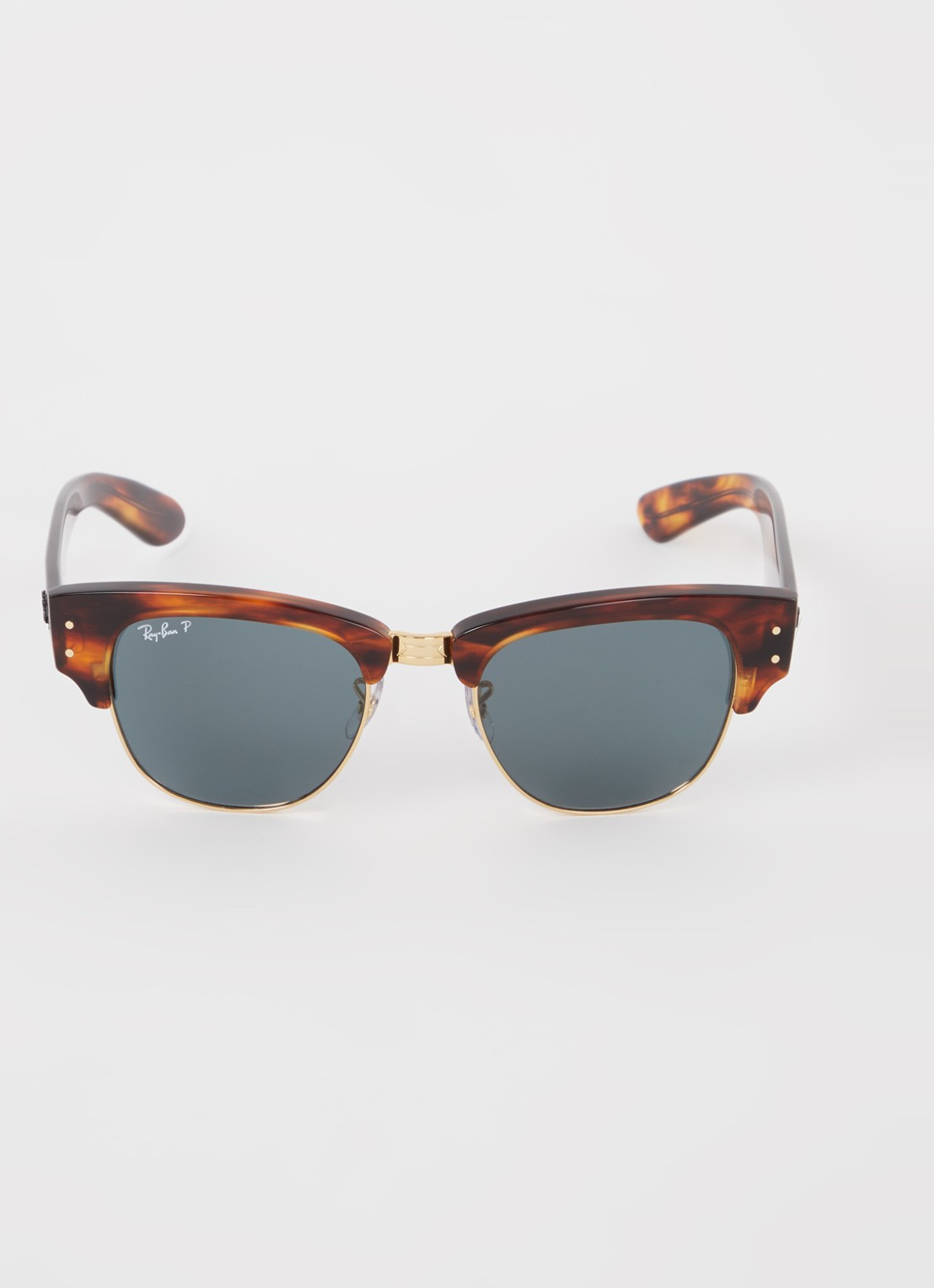 Ray-Ban Mega Clubmaster zonnebril gepolariseerd RB0316S - detail bruin