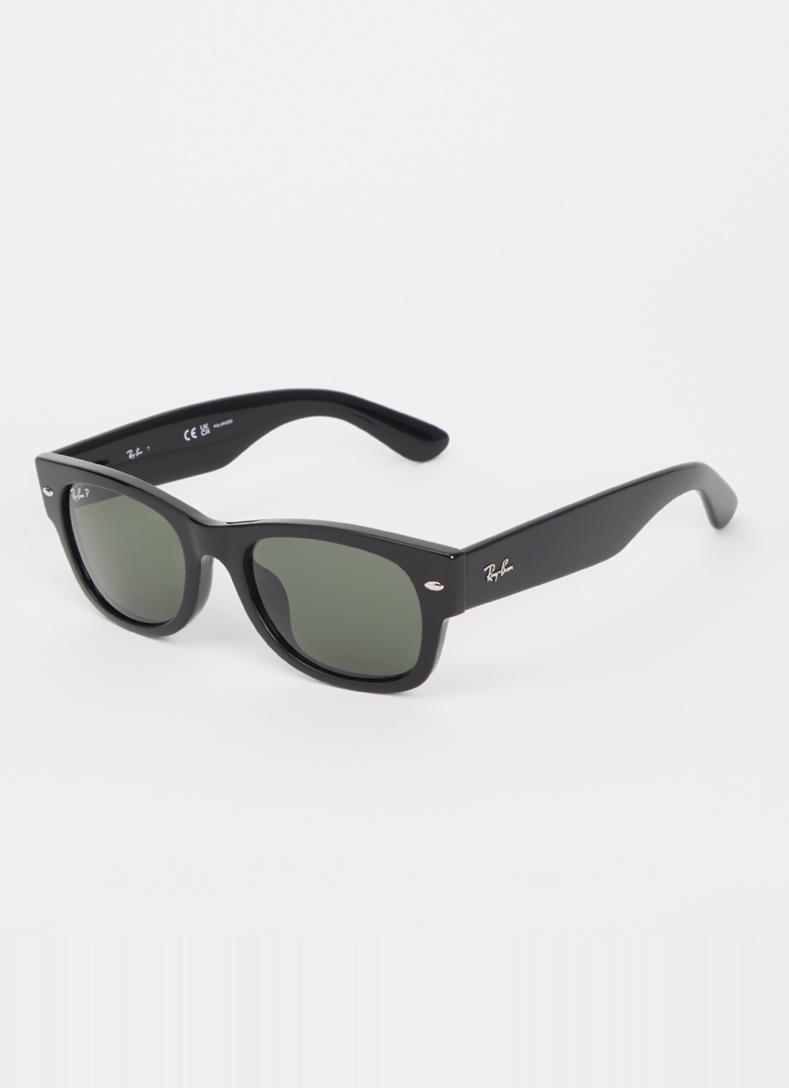 Ray-Ban Mega Wayfarer II zonnebril gepolariseerd RB0832SF - voorkant zwart