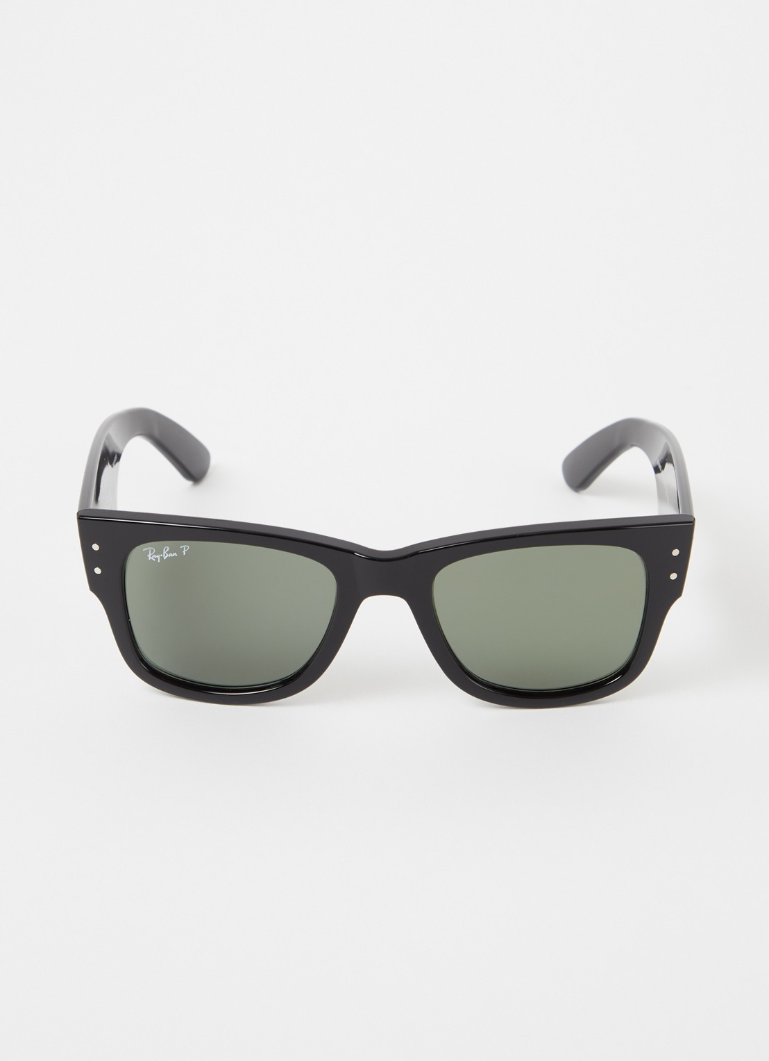 Ray-Ban Mega Wayfarer zonnebril gepolariseerd RB0840S  - voorkant 4 zwart