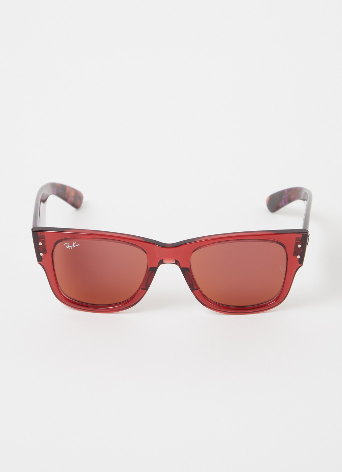 Ray-Ban Mega Wayfarer zonnebril RB0840S - voorkant 2 bordeauxrood