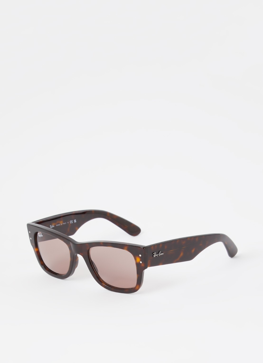 Ray-Ban Mega Wayfarer zonnebril RB0840S - voorkant donkerbruin