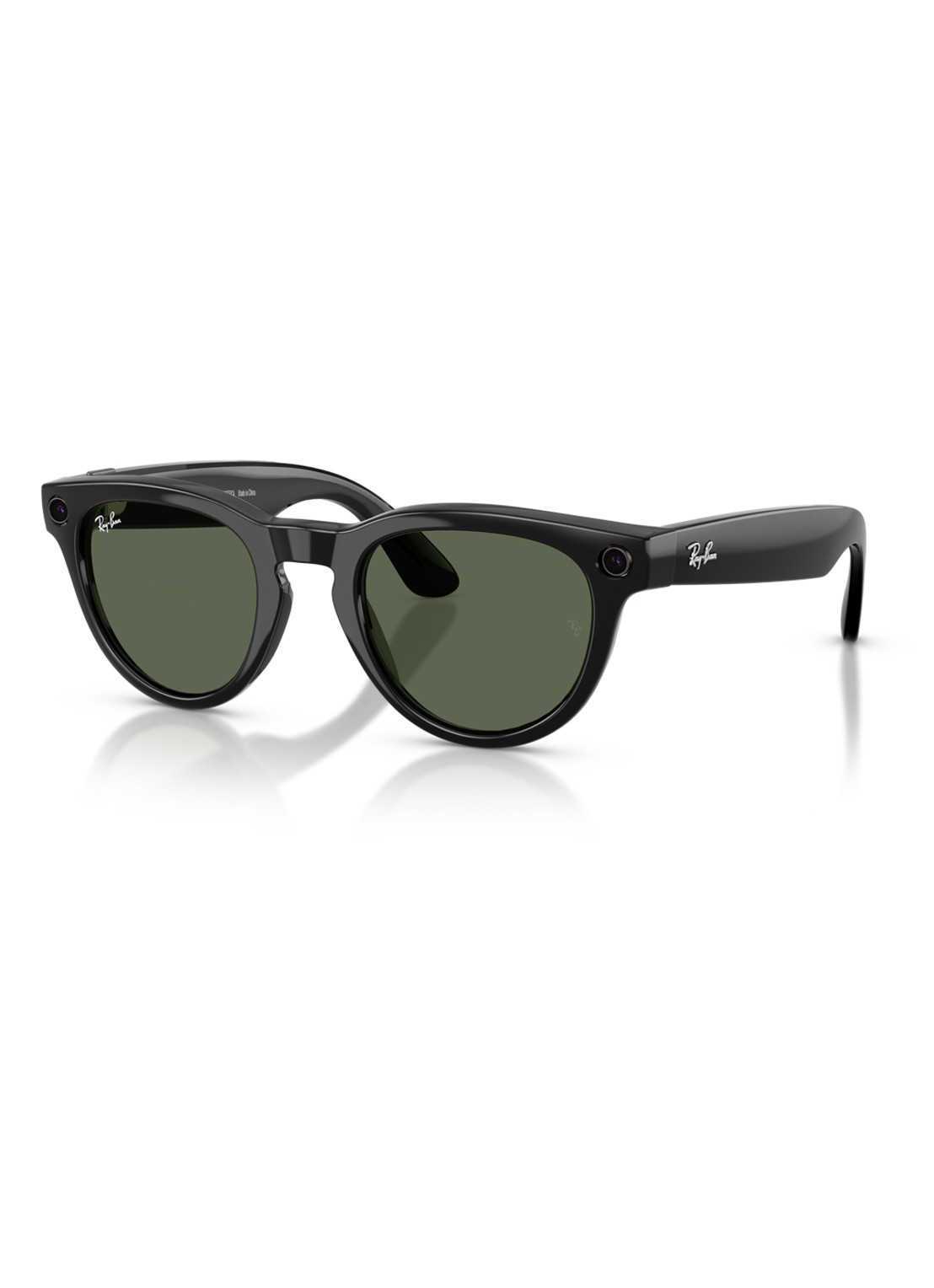 Ray-Ban Meta Low Bridge Fit Headliner zonnebril RW4013F - voorkant 4 zwart-01