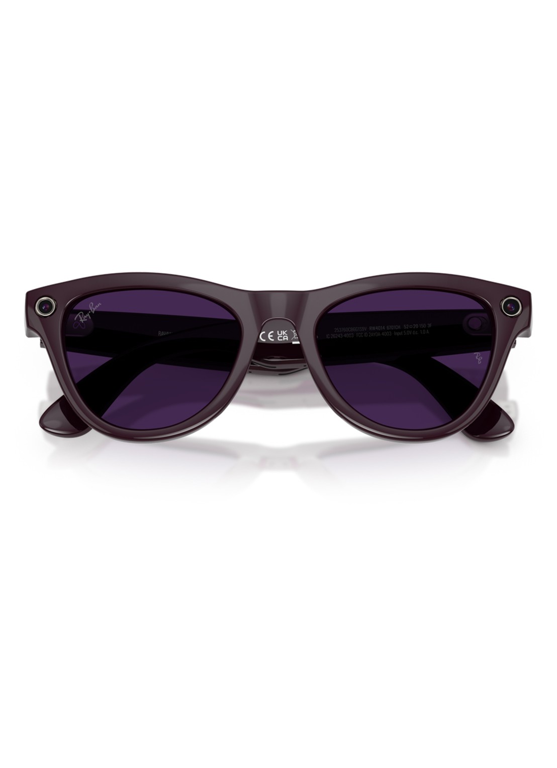 Ray-Ban Meta Skyler zonnebril RW4014 - detail 6 bordeauxrood