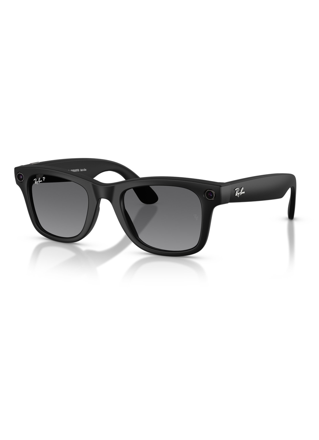 Ray-Ban Meta Wayfarer zonnebril gepolariseerd RW4012 - detail 5 zwart-01