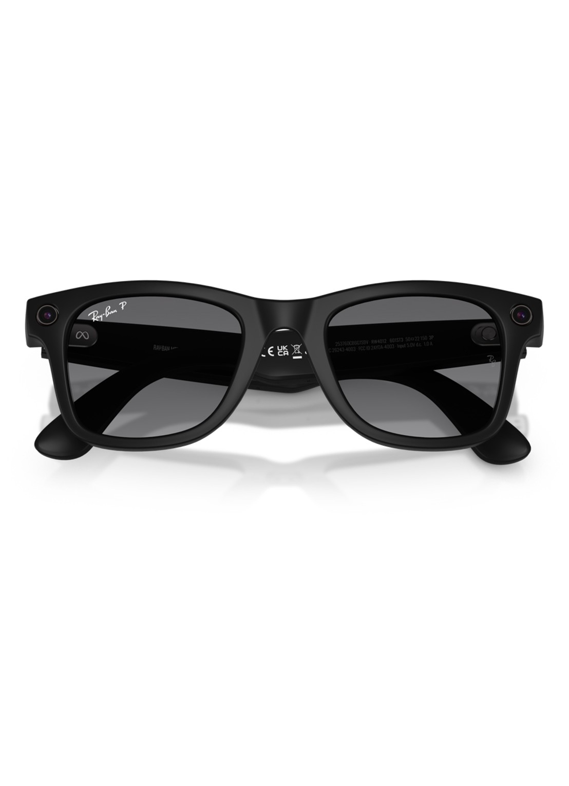 Ray-Ban Meta Wayfarer zonnebril gepolariseerd RW4012 - detail 2 zwart