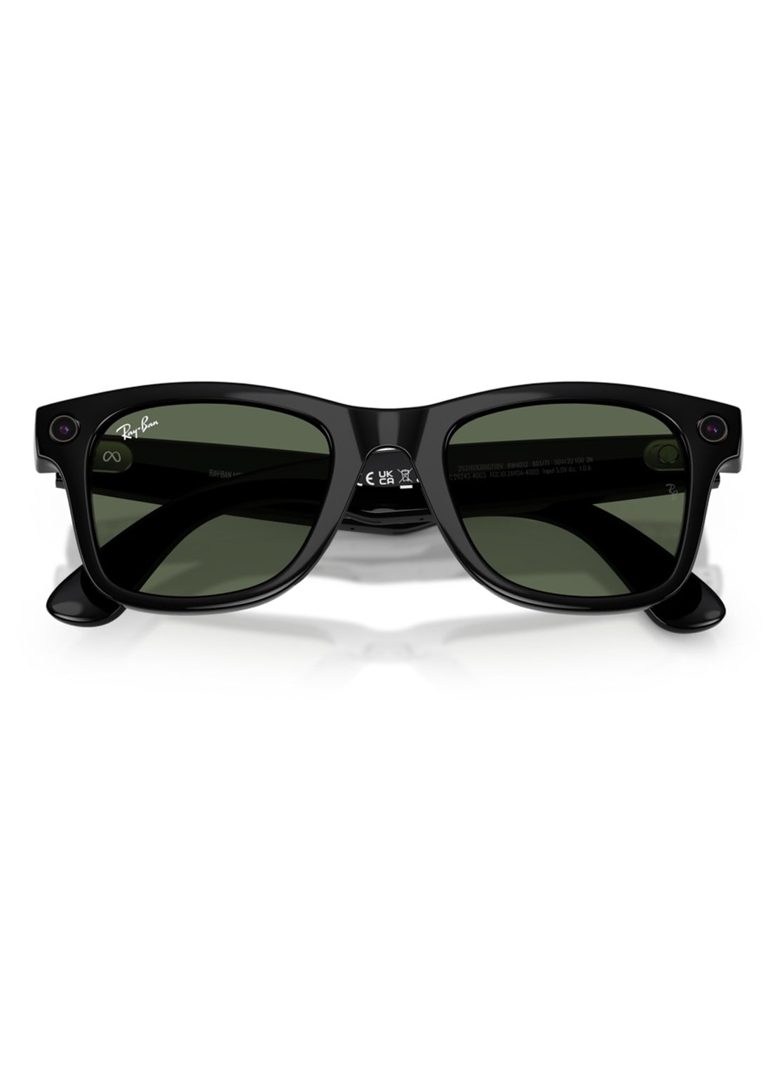 Ray-Ban Meta Wayfarer zonnebril RW4012 - detail 4 zwart-04