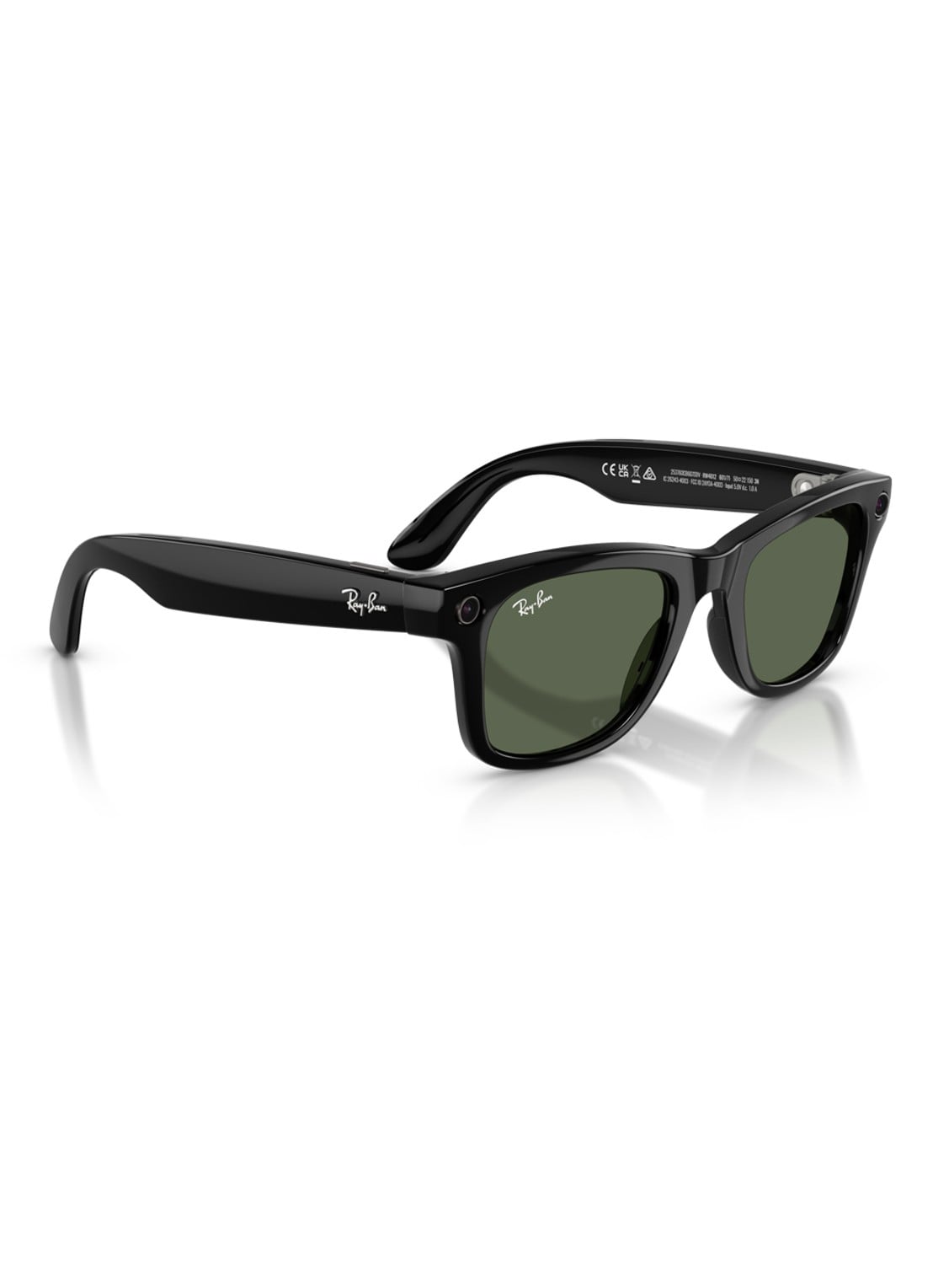 Ray-Ban Meta Wayfarer zonnebril RW4012 - voorkant 3 zwart-04