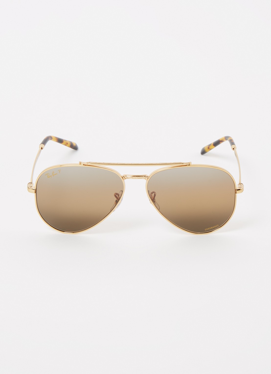 Ray-Ban New Aviator zonnebril gepolariseerd RB3625 - voorkant 2 goud